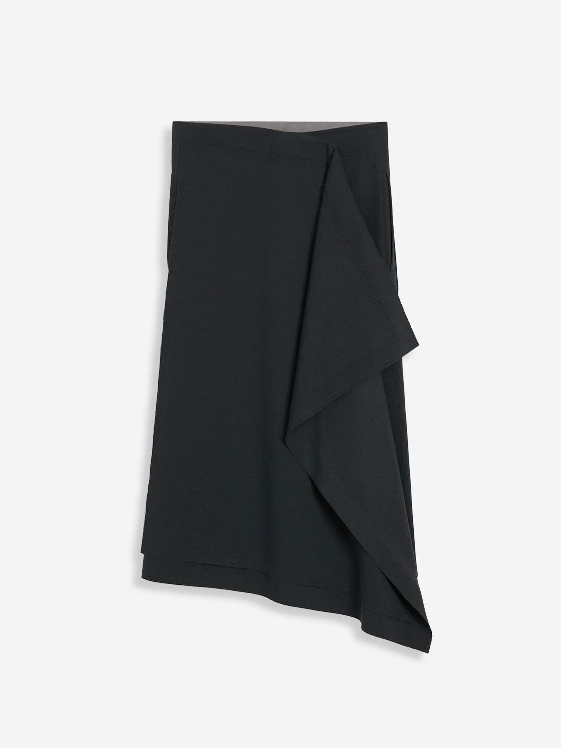 Outlet online Ami Paris Mujer Falda Asimétrica Lana color Negro sku 750-001690 01 - Foto 1