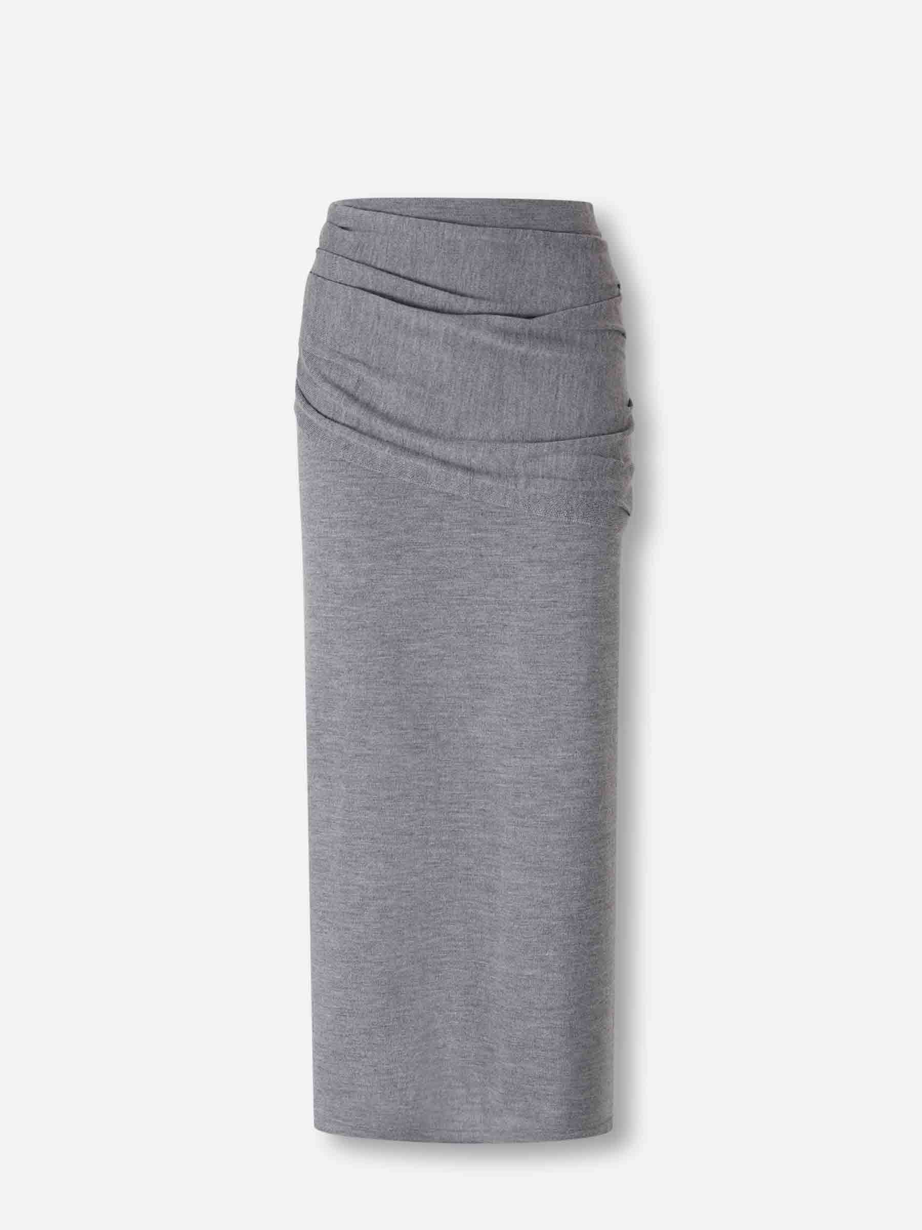 Outlet online Staud Mujer Falda Punto Wilma color Gris sku 750-001704 01 - Foto 1