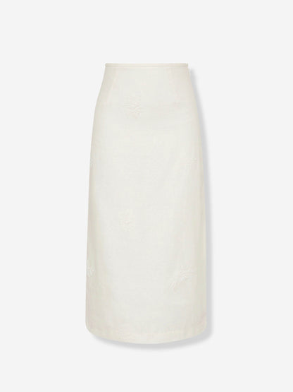 Outlet online SIR. Mujer Falda Midi Alessandra color Blanco sku 750-001707 01 - Foto 1