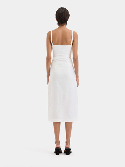 Outlet online SIR. Mujer Falda Midi Alessandra color Blanco sku 750-001707 01 - Foto 3
