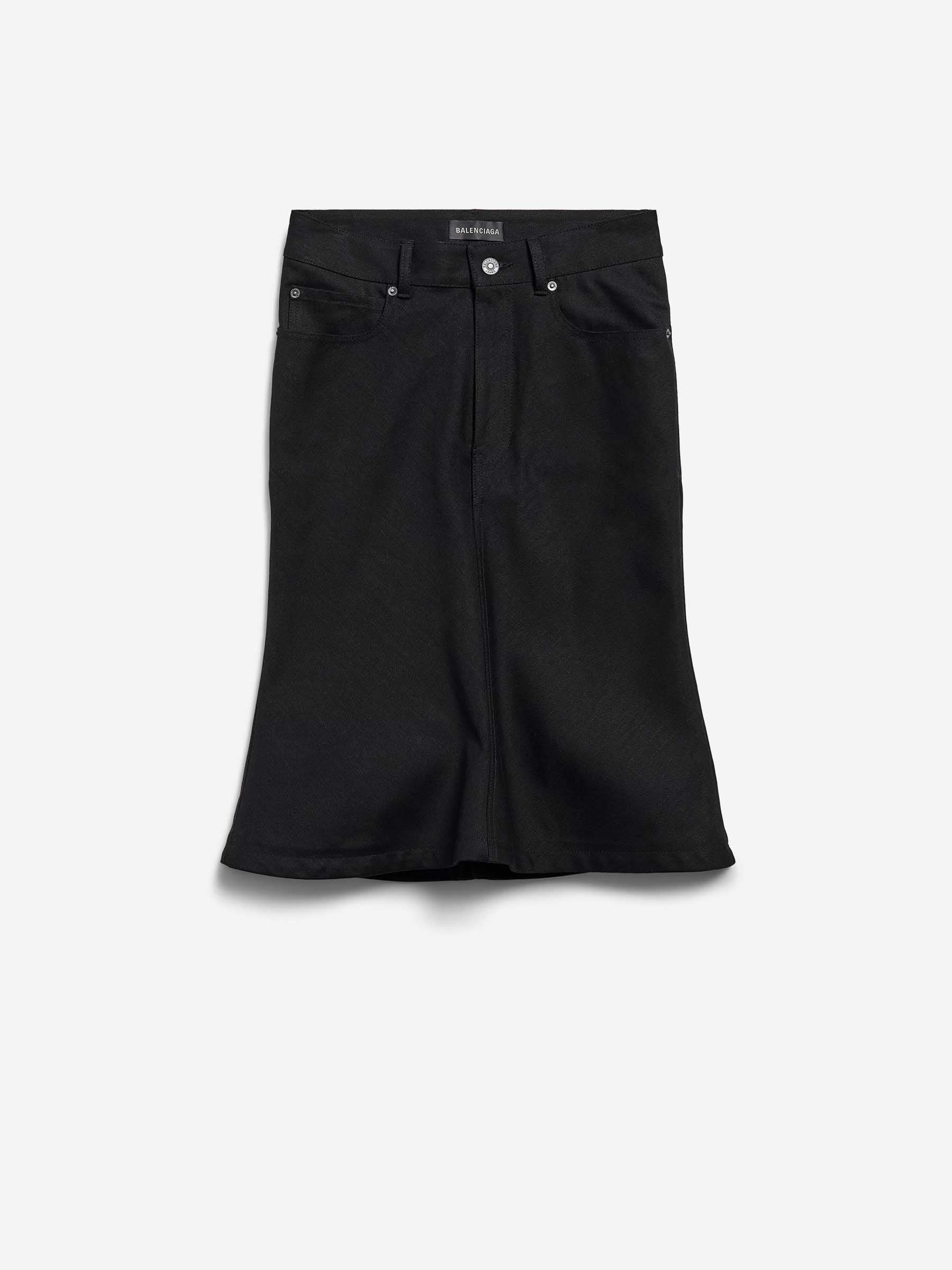 Outlet online Balenciaga Mujer Falda Midi Godet color Negro sku 750-001709 01 - Foto 1