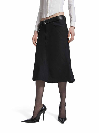 Outlet online Balenciaga Mujer Falda Midi Godet color Negro sku 750-001709 01 - Foto 2