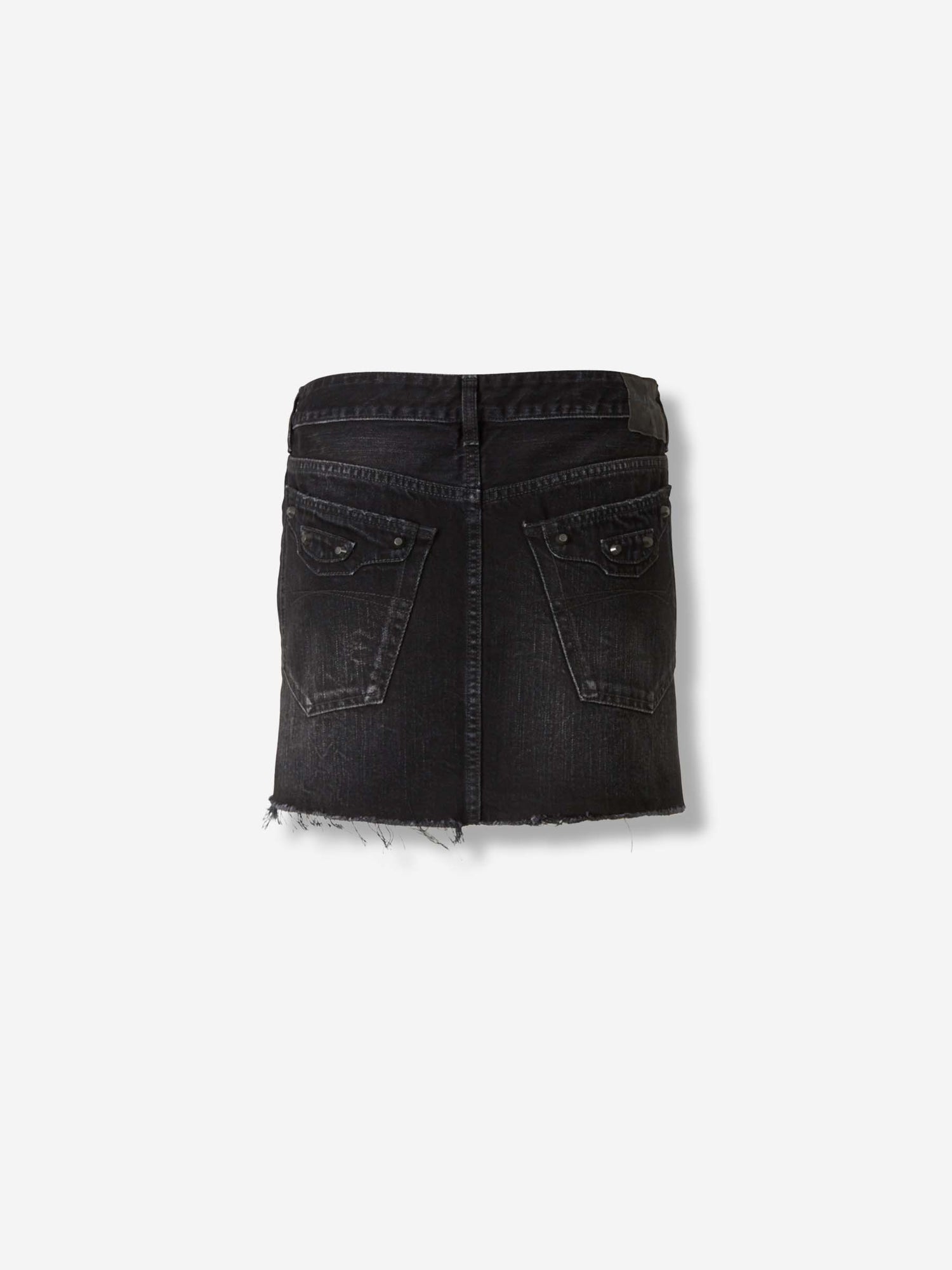 Outlet online Balenciaga Mujer Falda MiniDenim color Negro sku 750-001710 01 - Foto 3
