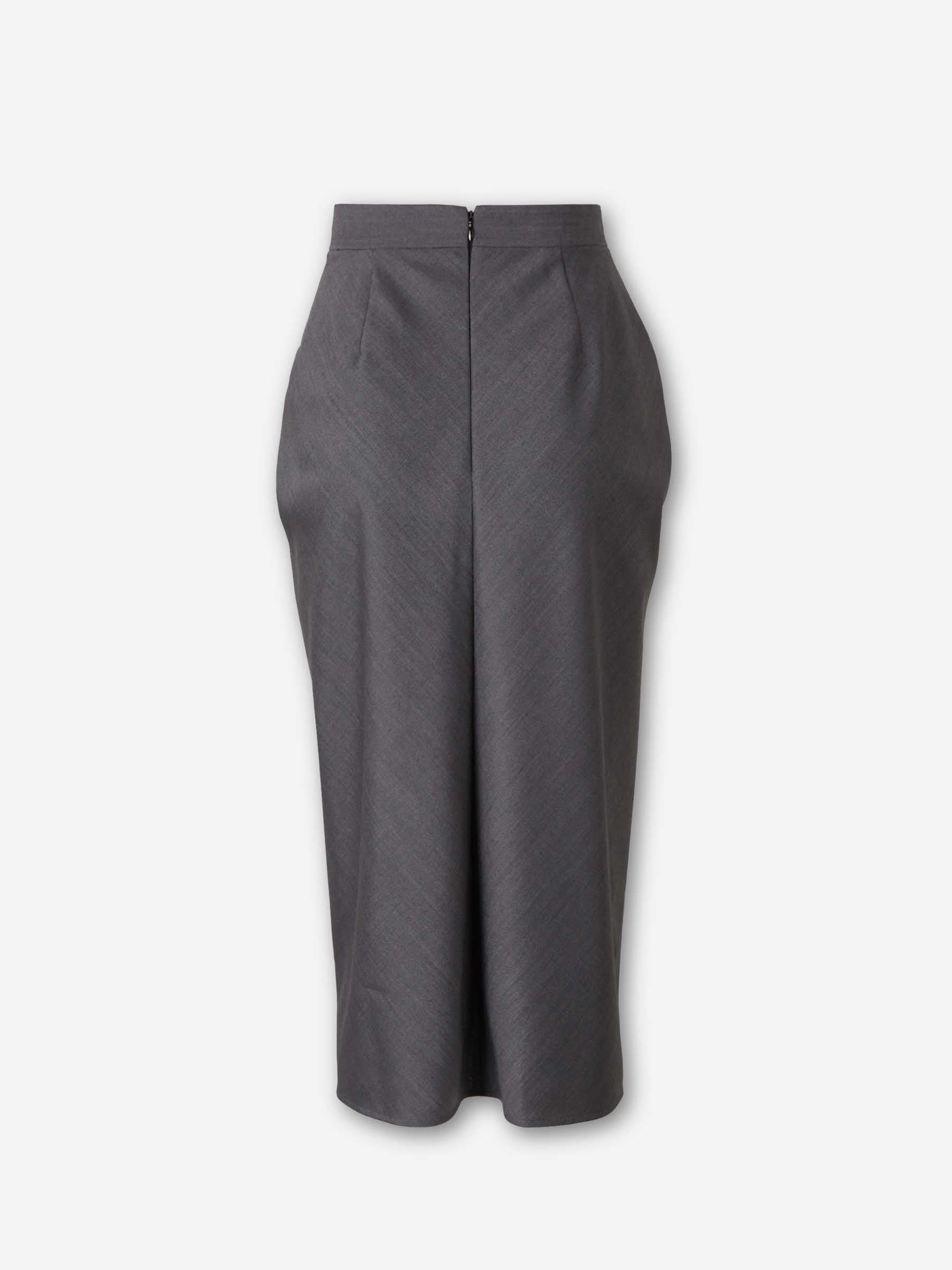 Outlet online Givenchy Mujer Falda Midi Drapeada color Gris sku 750-001727 01 - Foto 3