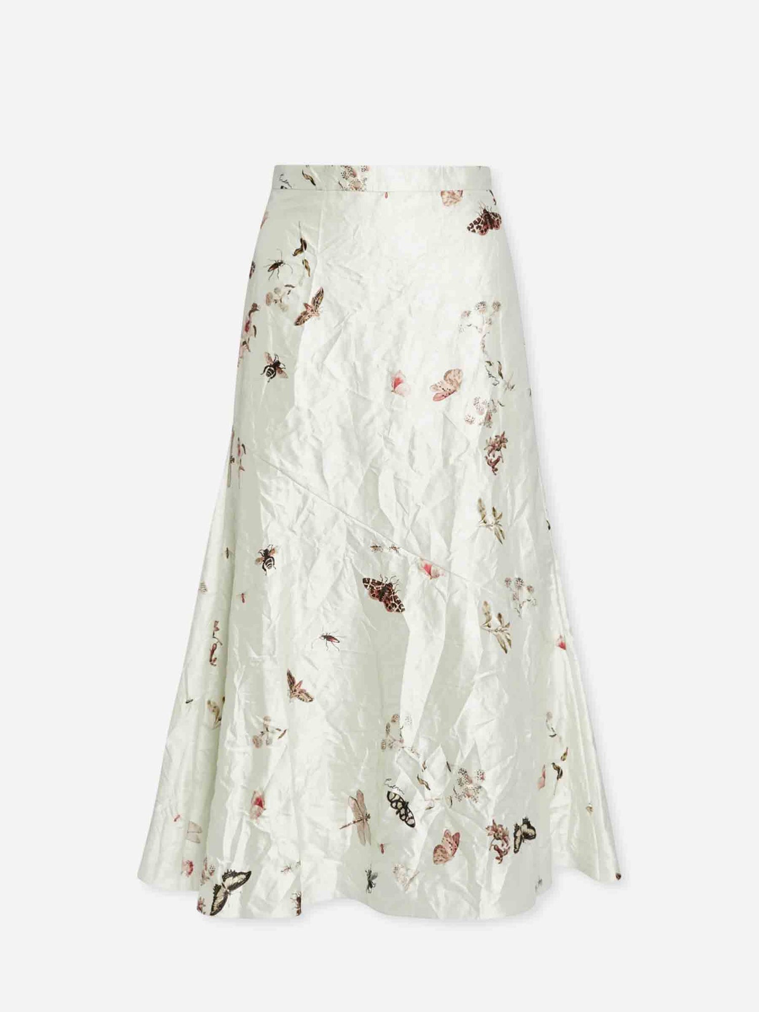 Erdem Mujer Barcelona Falda Midi Estampada color Marfil sku 750-001730 01 - Foto 1