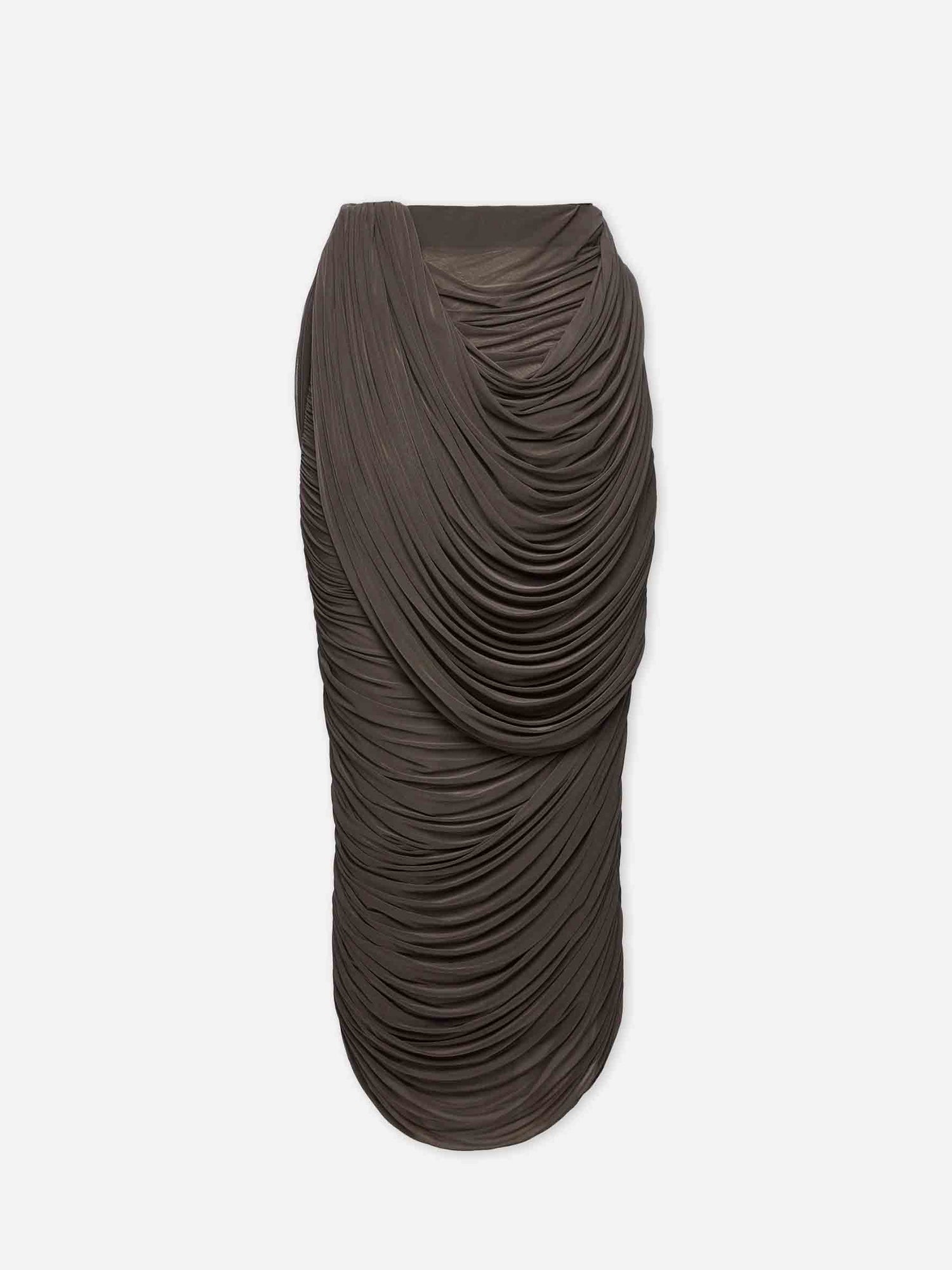 Outlet online Magda Butrym Mujer Falda Midi Drapeada color Marrón Oscuro sku 750-001746 01 - Foto 3