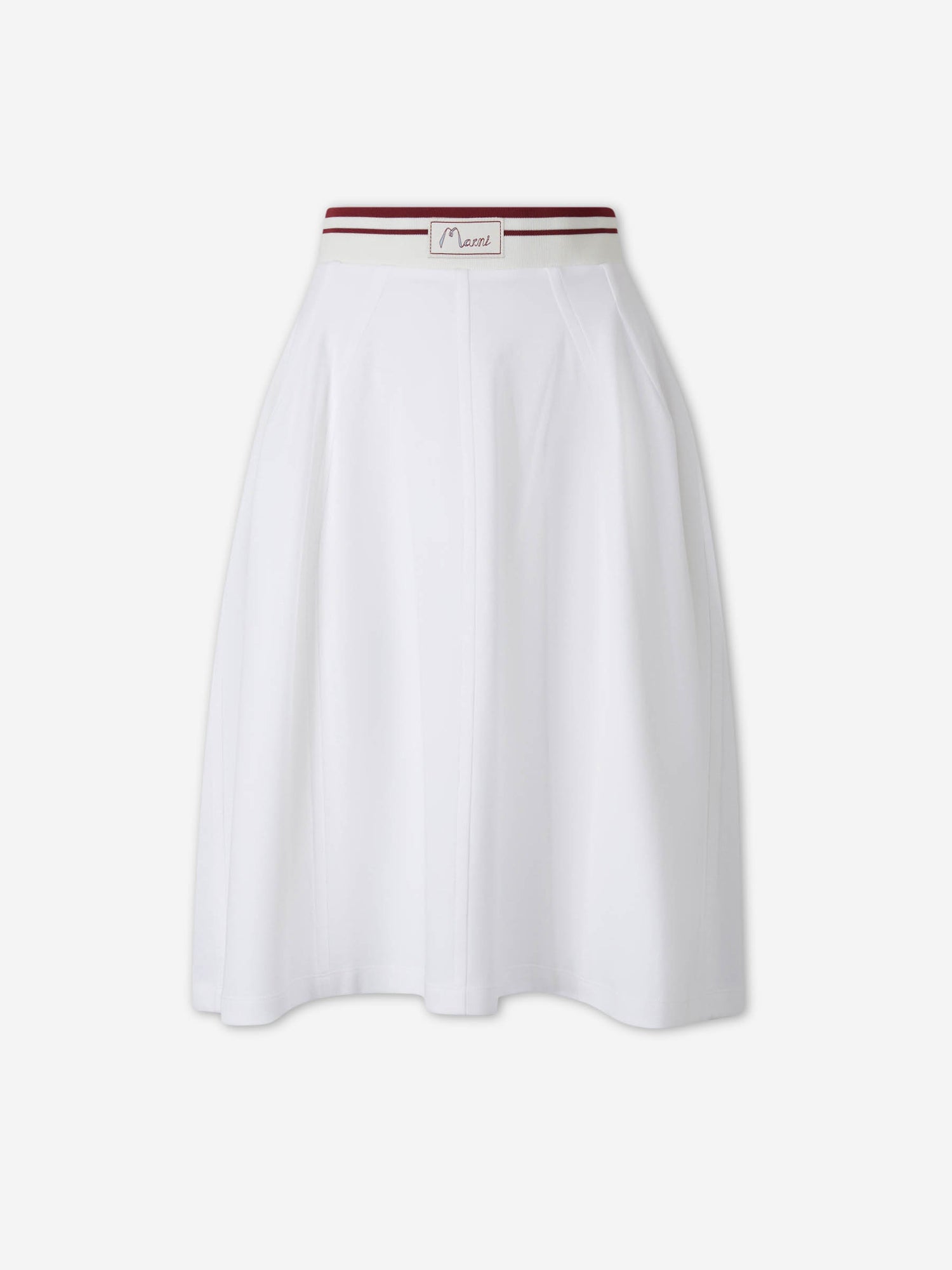 Outlet online Marni Mujer Falda Midi Logo color Blanco sku 750-001757 02 - Foto 1
