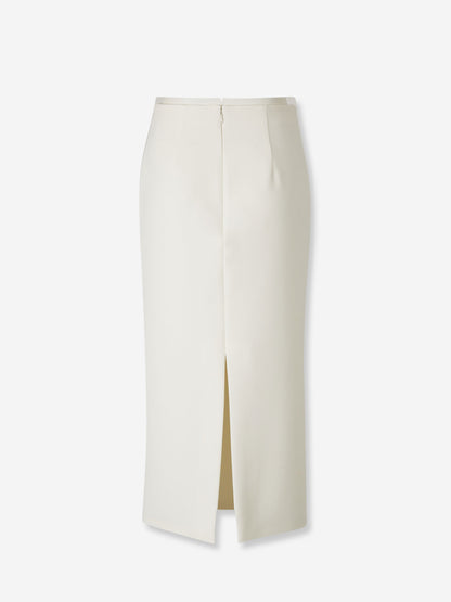 Roland Mouret Mujer Barcelona Falda Lápiz Midi color Marfil sku 750-001766 01 - Foto 3