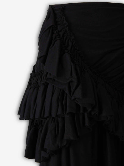 Dries Van Noten Mujer Barcelona Falda Midi Humairah color Negro sku 750-001775 01 - Foto 3