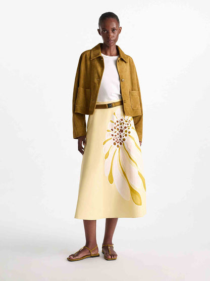 Dorothee Schumacher Mujer Barcelona Falda Midi Fluida color Amarillo sku 750-001796 01 - Foto 2