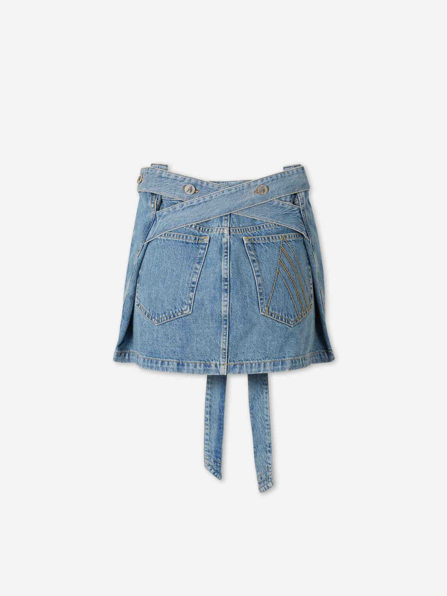 The Attico Mujer Barcelona Falda Mini Denim color Azul Denim sku 750-001799 01 - Foto 3