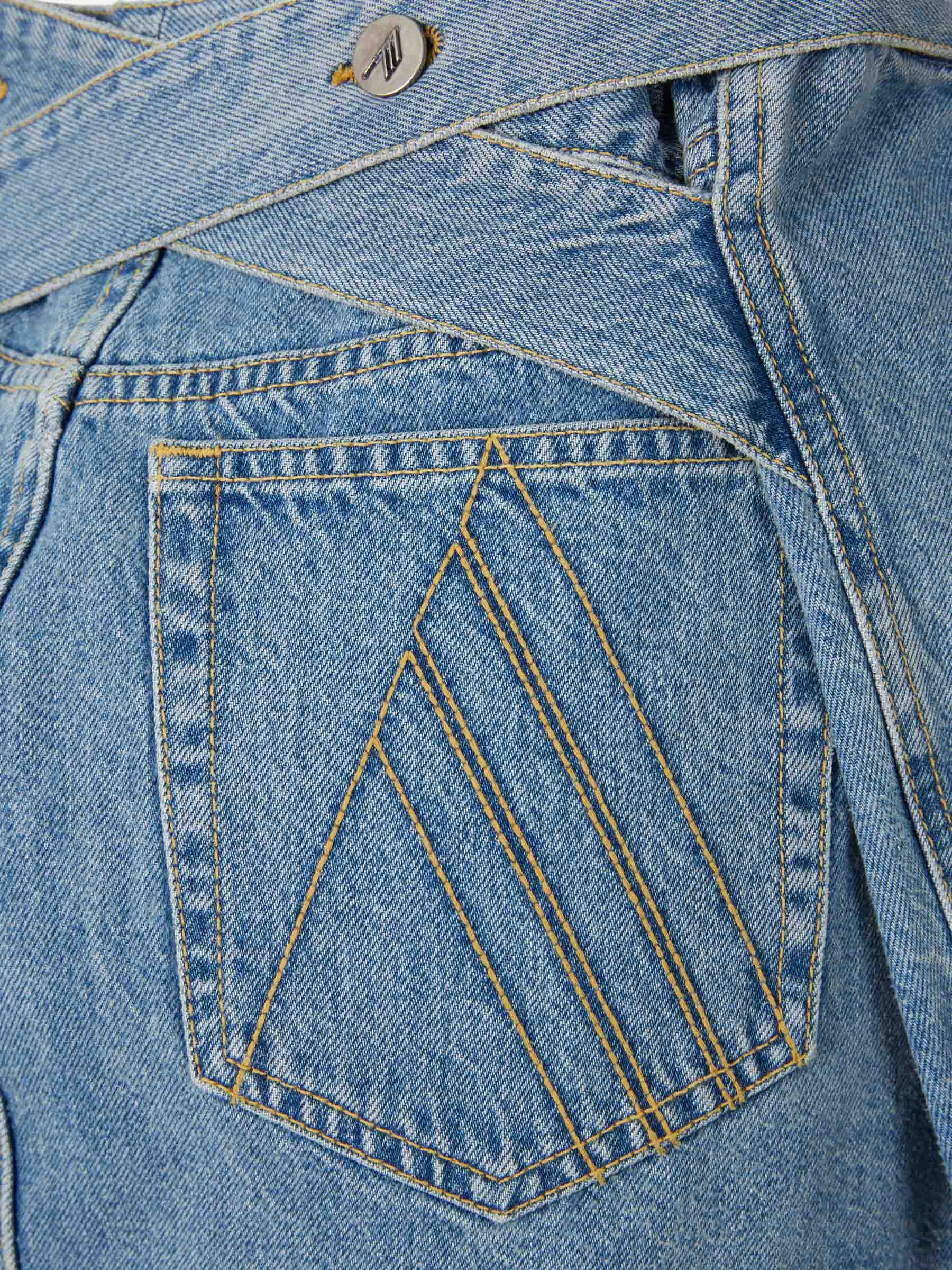 The Attico Mujer Barcelona Falda Mini Denim color Azul Denim sku 750-001799 01 - Foto 5