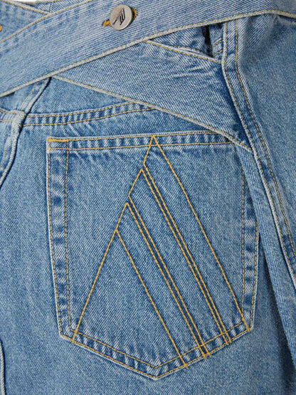 The Attico Mujer Barcelona Falda Mini Denim color Azul Denim sku 750-001799 01 - Foto 5