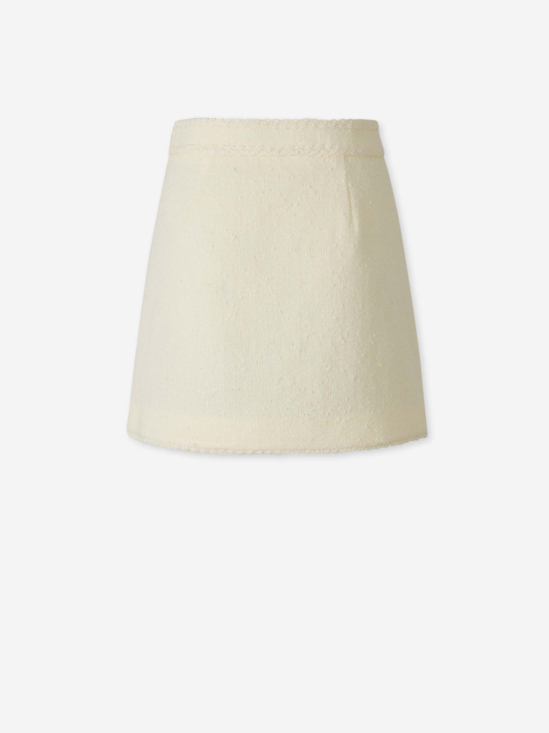 Outlet online Simkhai Mujer Falda Mini Leighton color Marfil sku 750-001810 01 - Foto 3