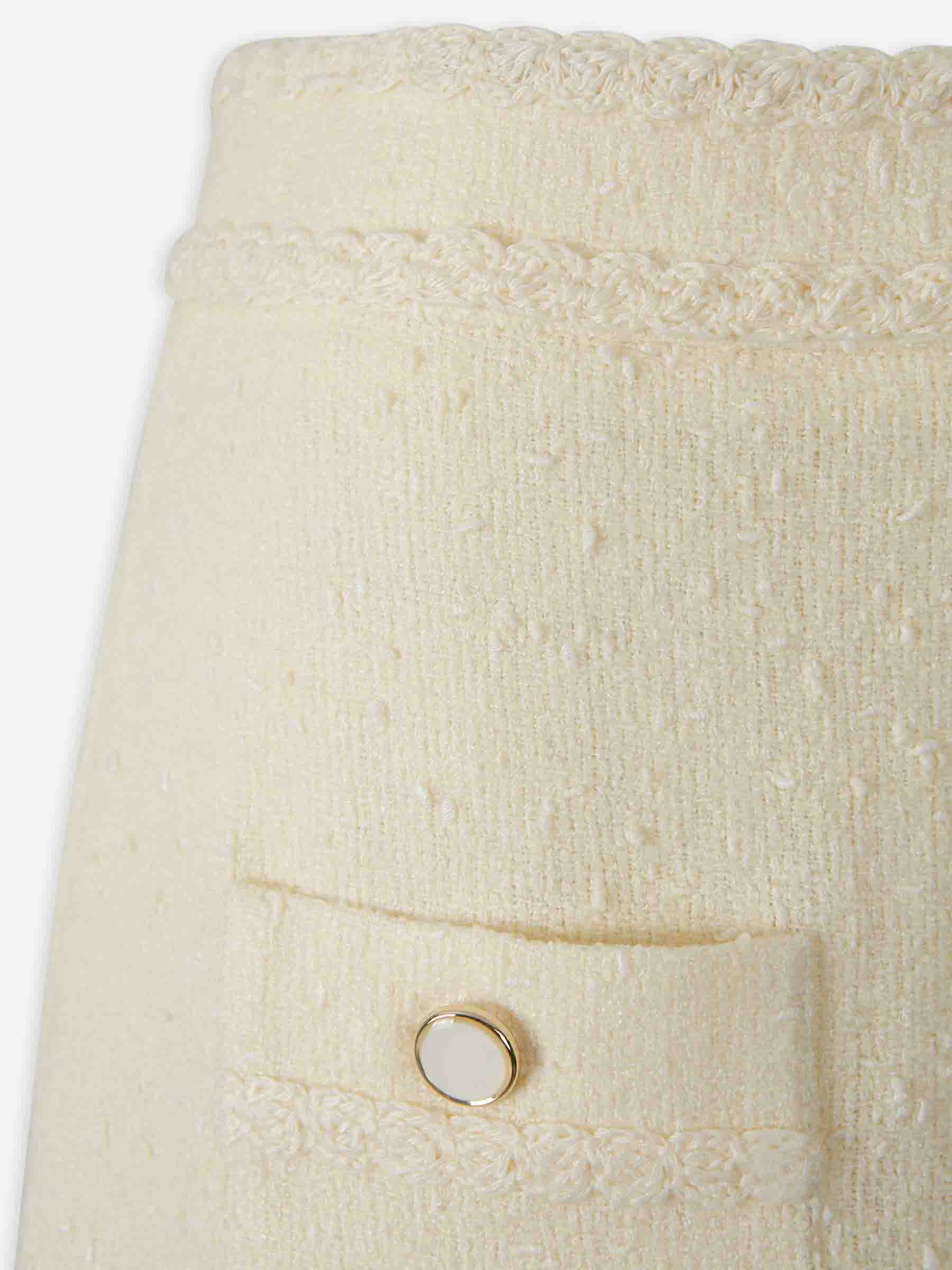 Outlet online Simkhai Mujer Falda Mini Leighton color Marfil sku 750-001810 01 - Foto 4