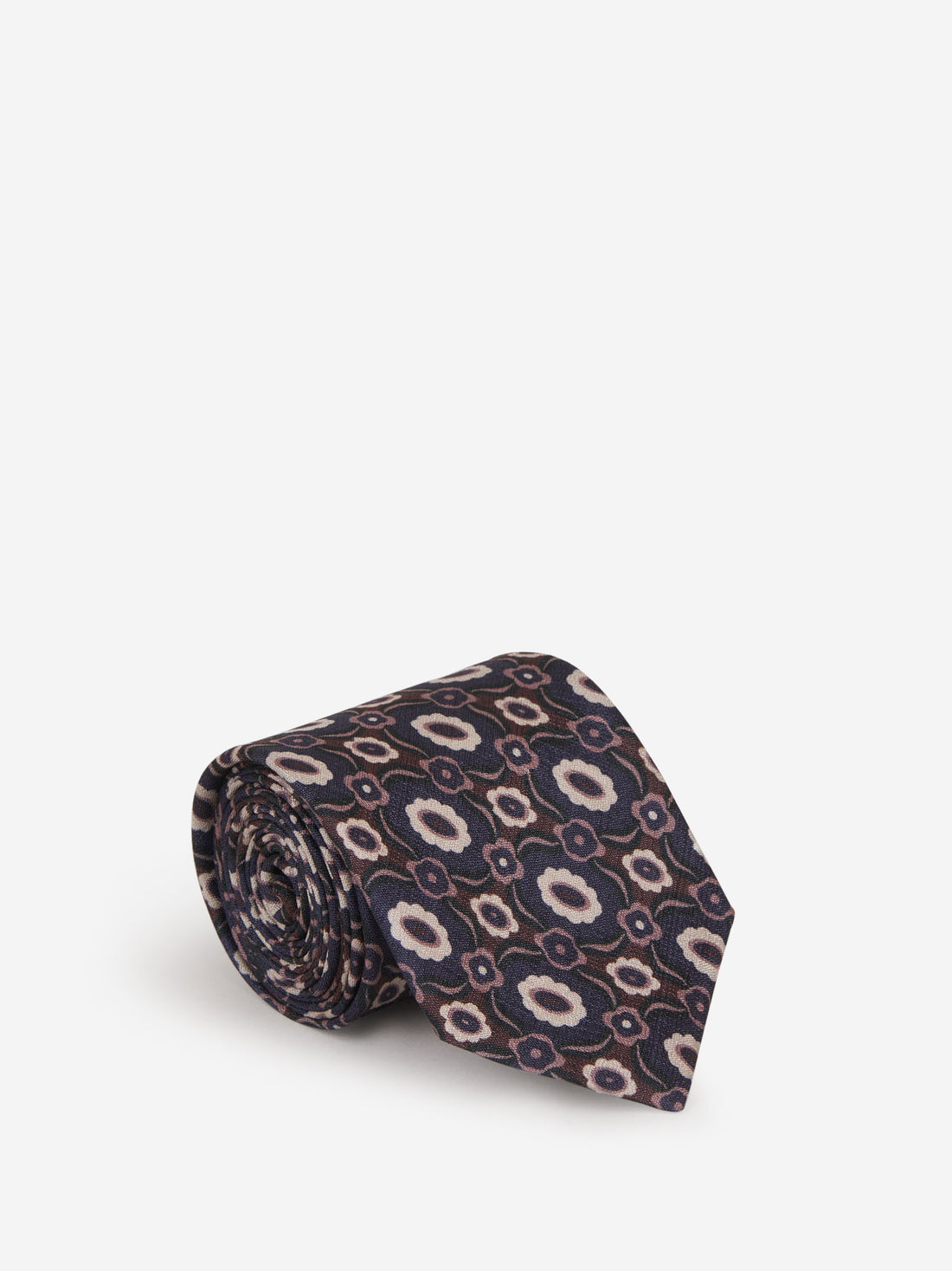 Lardini Corbata Motivo Geométrico color Azul Noche sku 601-001330 02 - Foto 1