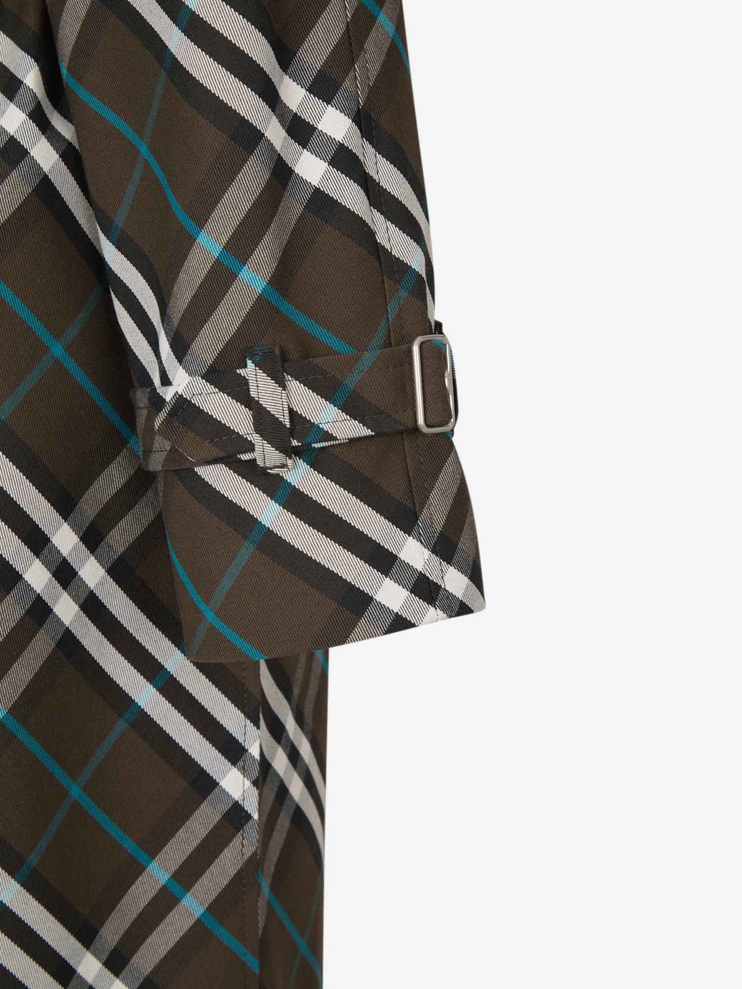 Outlet online Burberry Mujer Gabardina Motivo Cuadros color Verde Militar sku 773-000222 01 - Foto 7