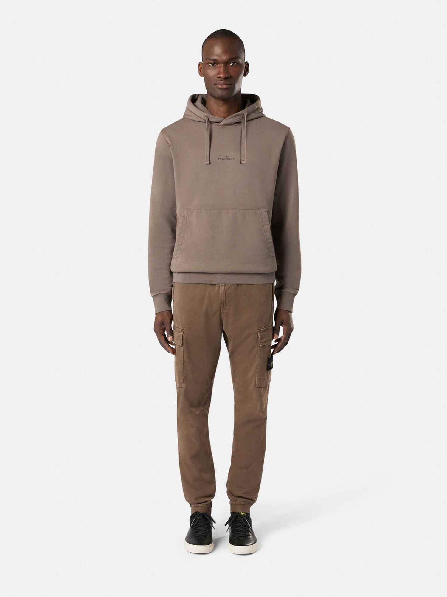 Outlet online Stone Island Hombre Sudadera Logo Algodón color Marron sku 545-001662 03 - Foto 2