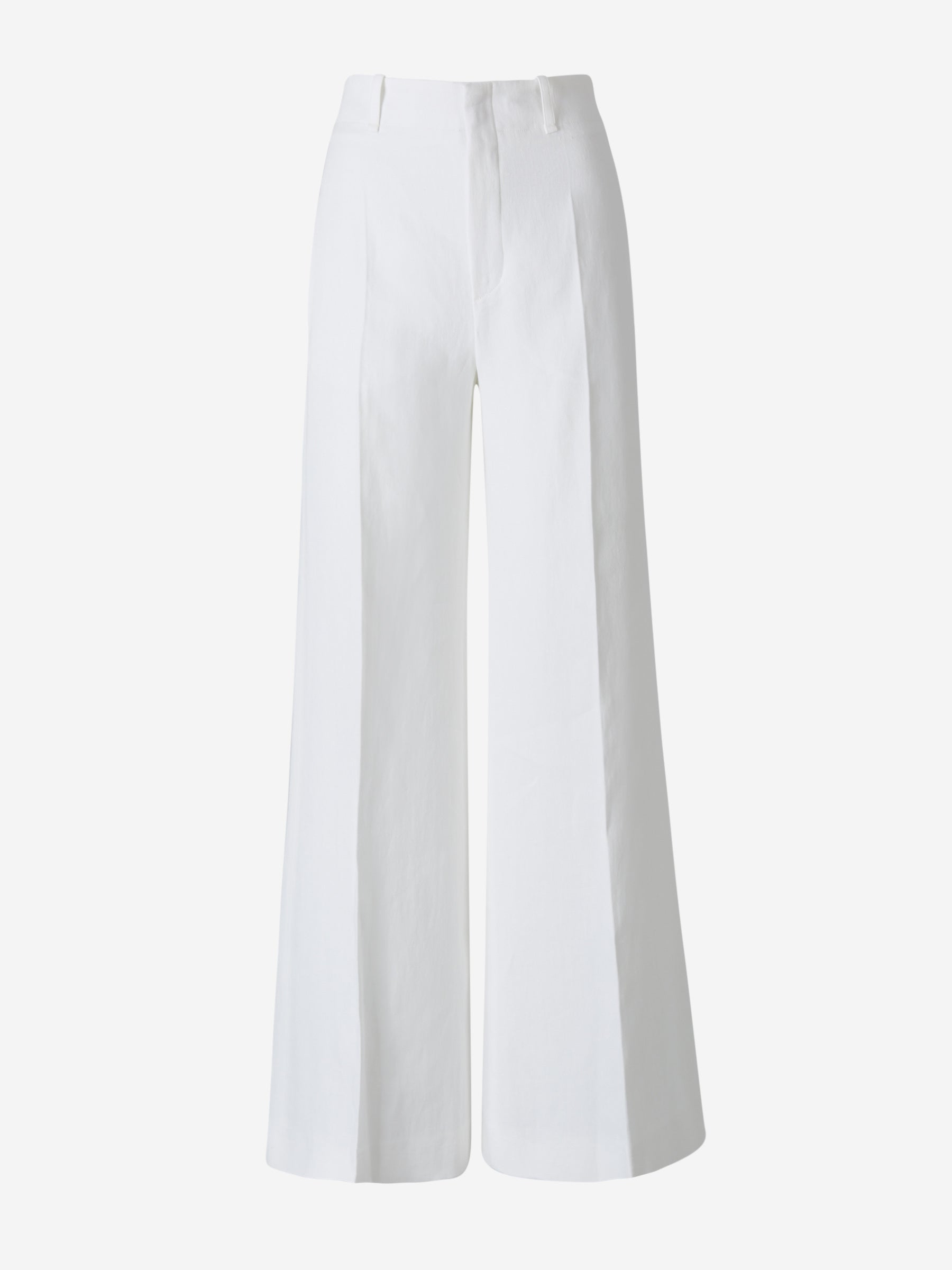 Outlet online Chloé Mujer Pantalones Anchos Lino color Blanco sku 761-002762 01 - Foto 1