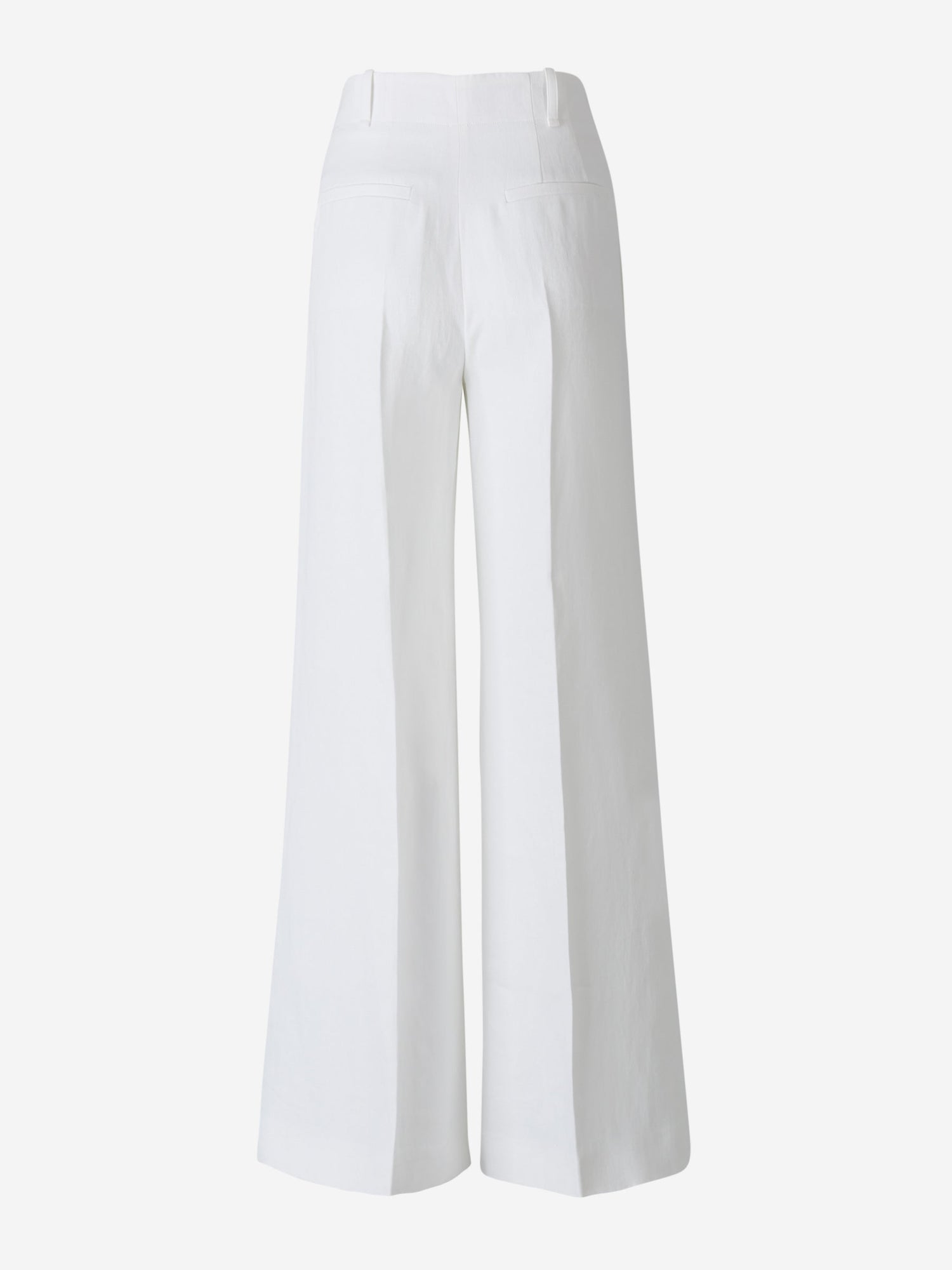 Outlet online Chloé Mujer Pantalones Anchos Lino color Blanco sku 761-002762 01 - Foto 2