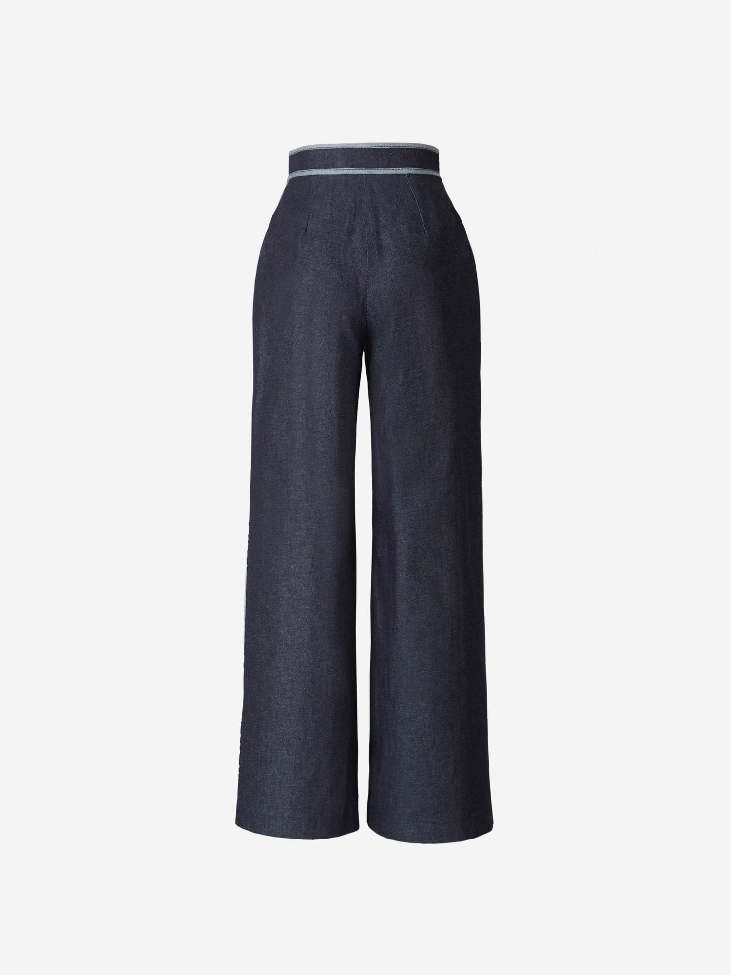 Outlet online Martin Grant Mujer Jeans Cropped Ribetes Contraste color Azul Cobalto sku 761-002839 01 - Foto 2