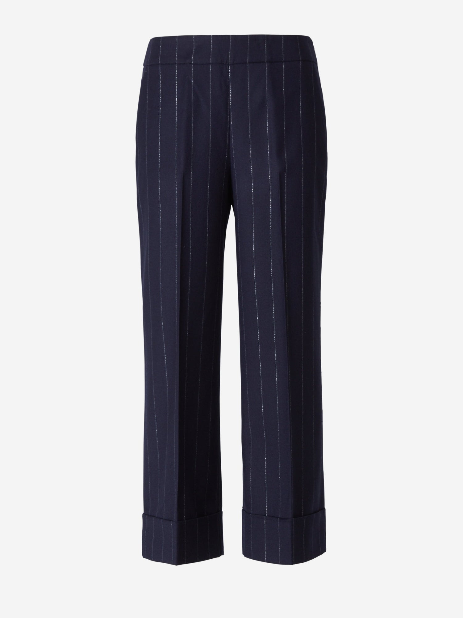 Outlet online Peserico Mujer Pantalones Motivo Rayas color Azul Noche sku 761-002954 01 - Foto 1