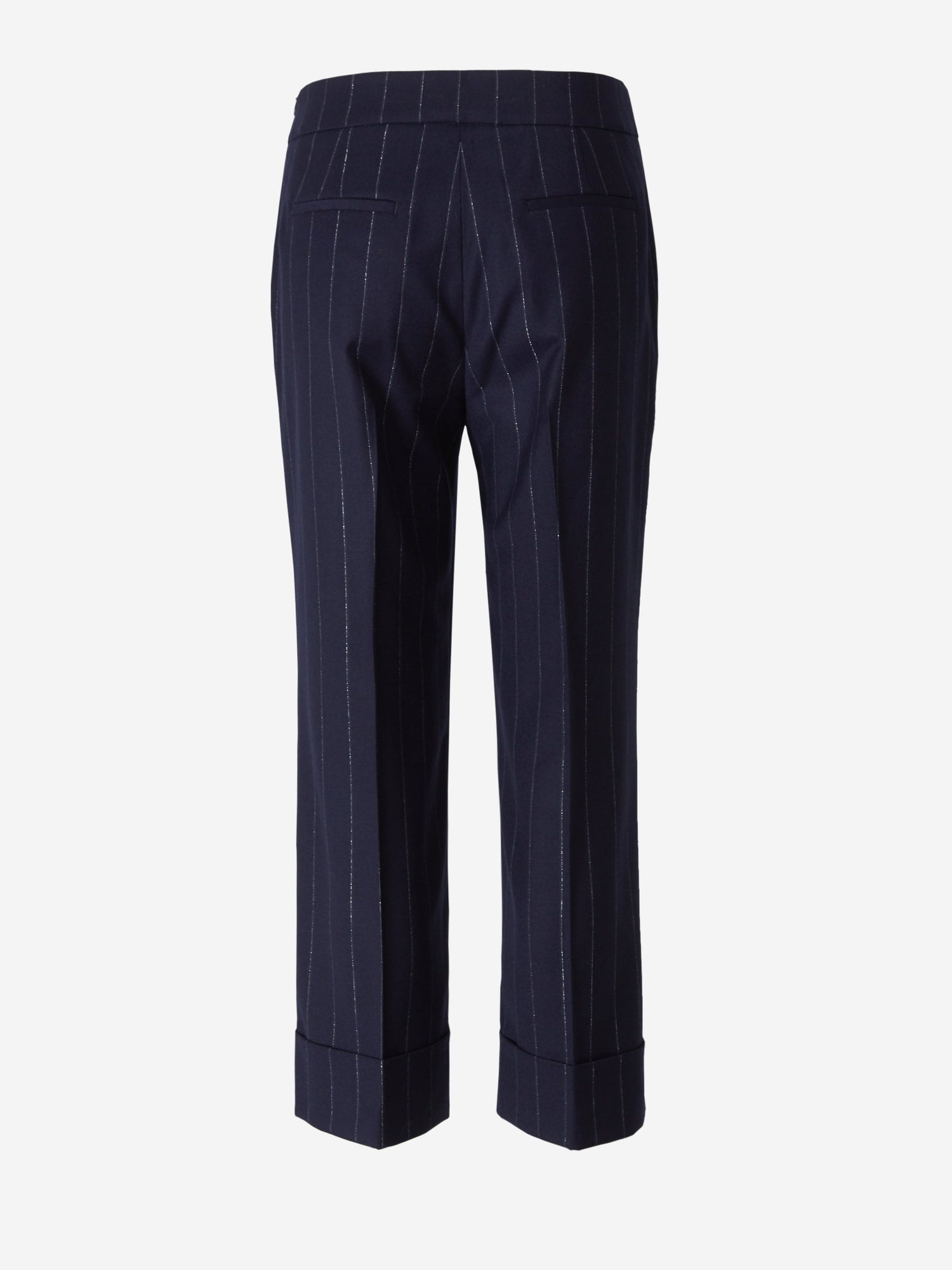 Outlet online Peserico Mujer Pantalones Motivo Rayas color Azul Noche sku 761-002954 01 - Foto 3