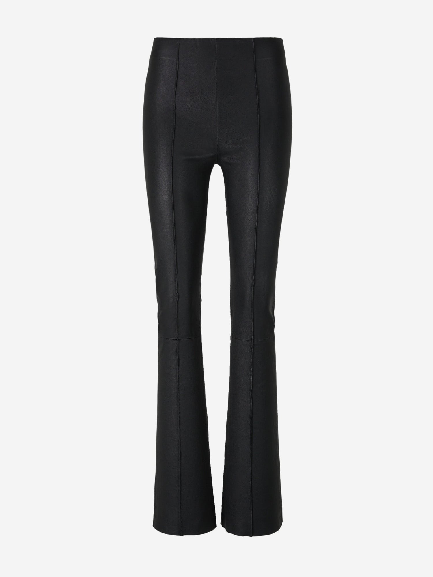 Outlet online Remain Birger Christensen Mujer Pantalones Acampanados Piel color Negro sku 761-003044 01 - Foto 1