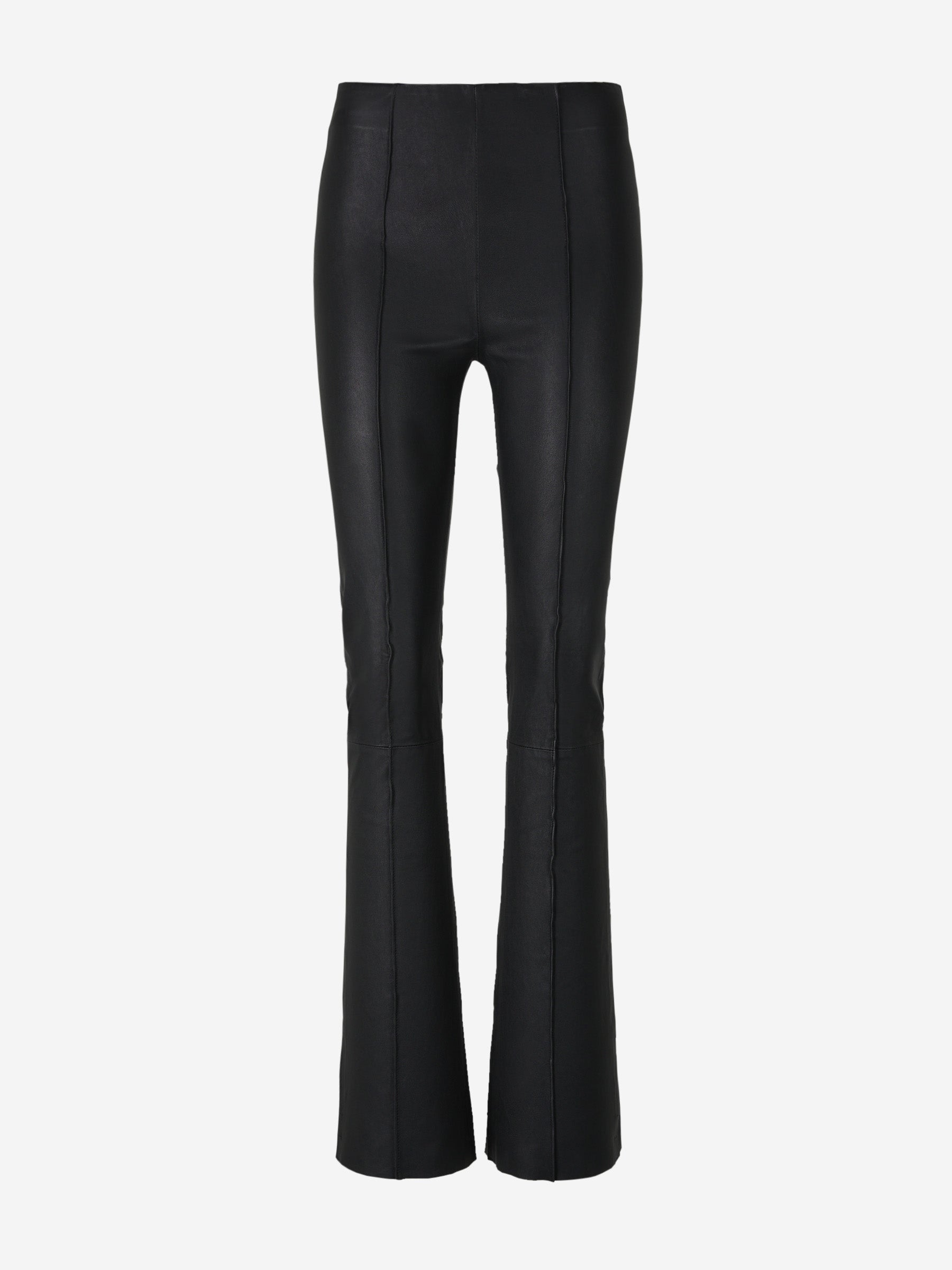 Outlet online Remain Birger Christensen Mujer Pantalones Acampanados Piel color Negro sku 761-003044 01 - Foto 1