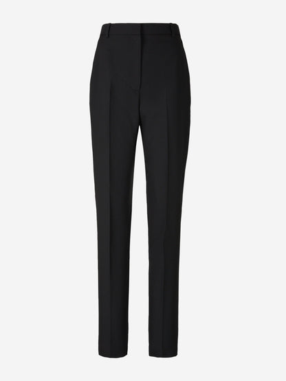Outlet online Alexander McQueen Mujer Pantalones Formales Barathea color Negro sku 761-003087 01 - Foto 1