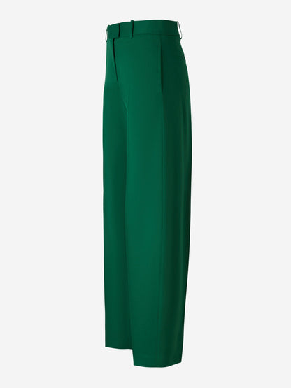 Outlet online The Attico Mujer Pantalones Liso Lana color Verde Claro sku 761-003231 01 - Foto 2