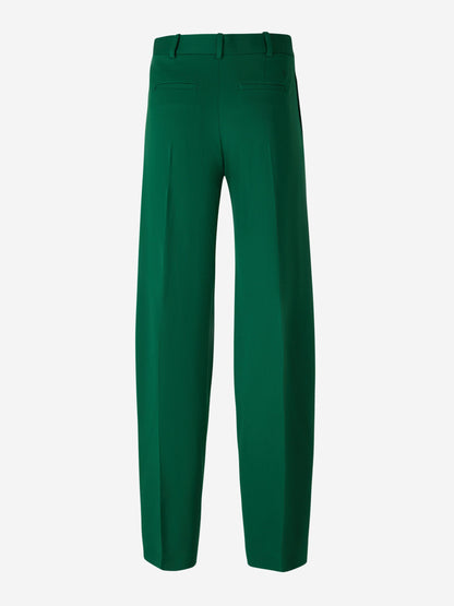 Outlet online The Attico Mujer Pantalones Liso Lana color Verde Claro sku 761-003231 01 - Foto 3