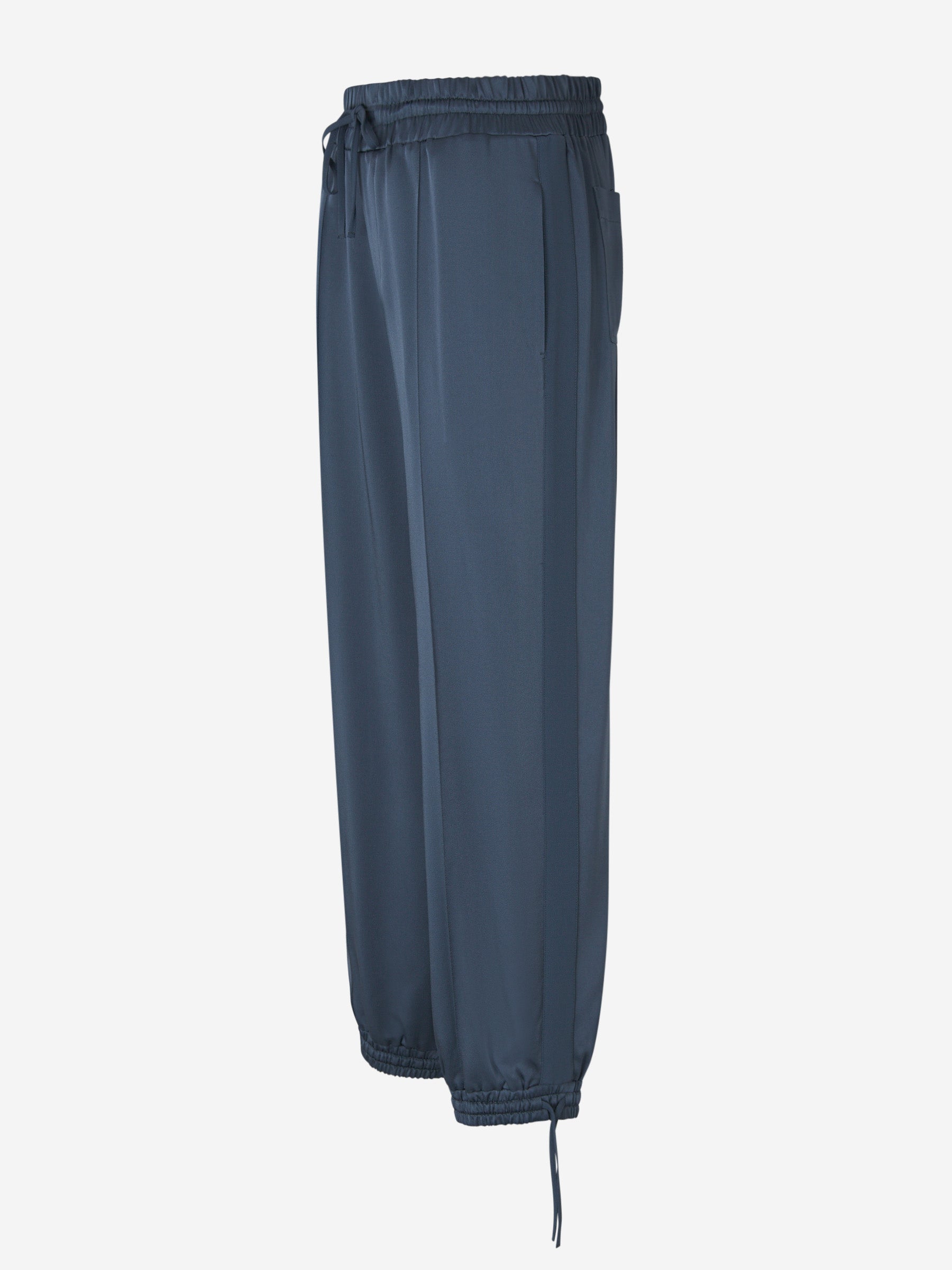 Outlet online Jil Sander Mujer Joggers Lana Canalé color Azul Denim sku 761-003243 01 - Foto 2