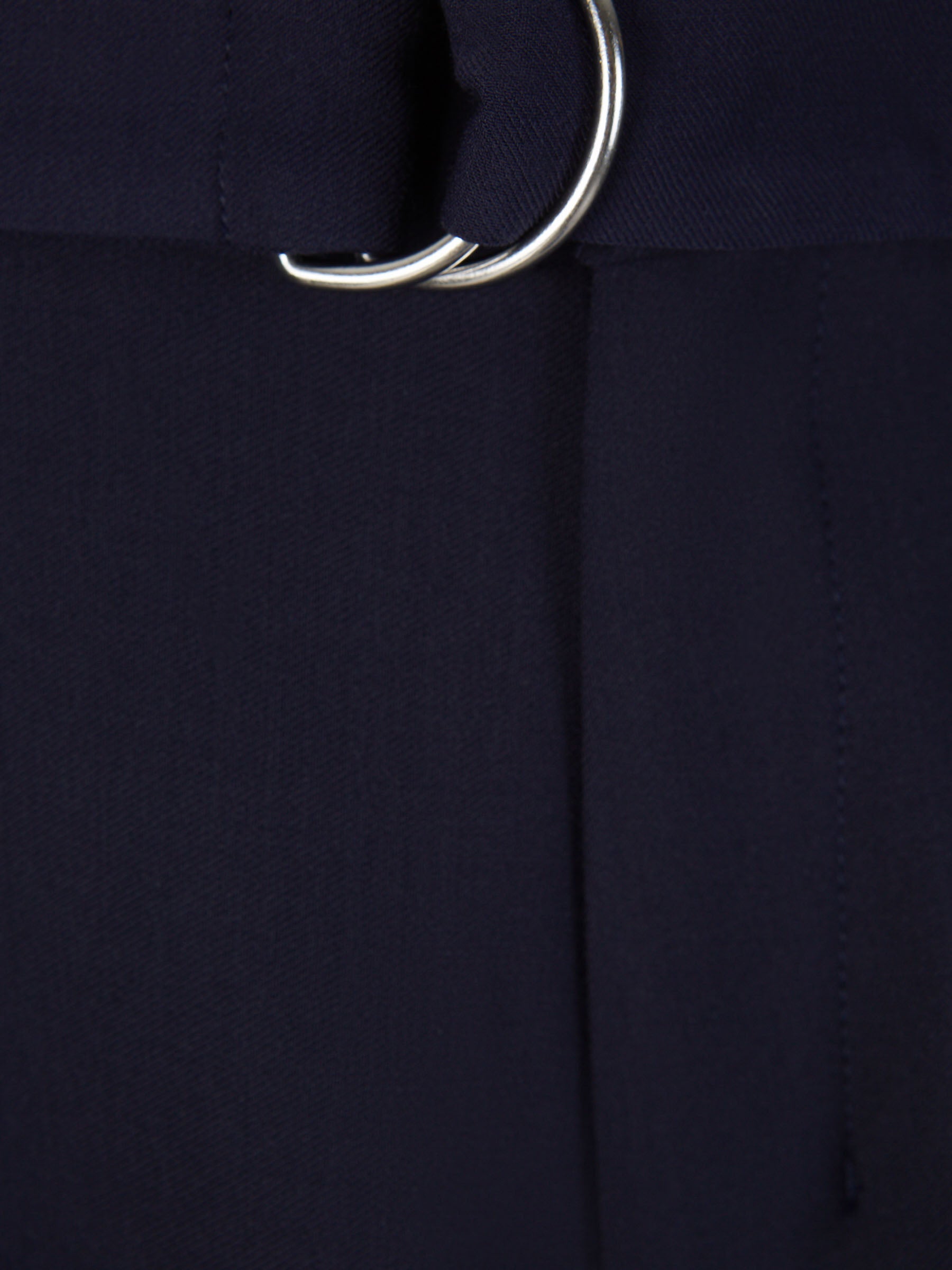 Outlet online Ami Paris Mujer Pantalones Formales Cinturón color Azul Noche sku 761-003251 01 - Foto 3