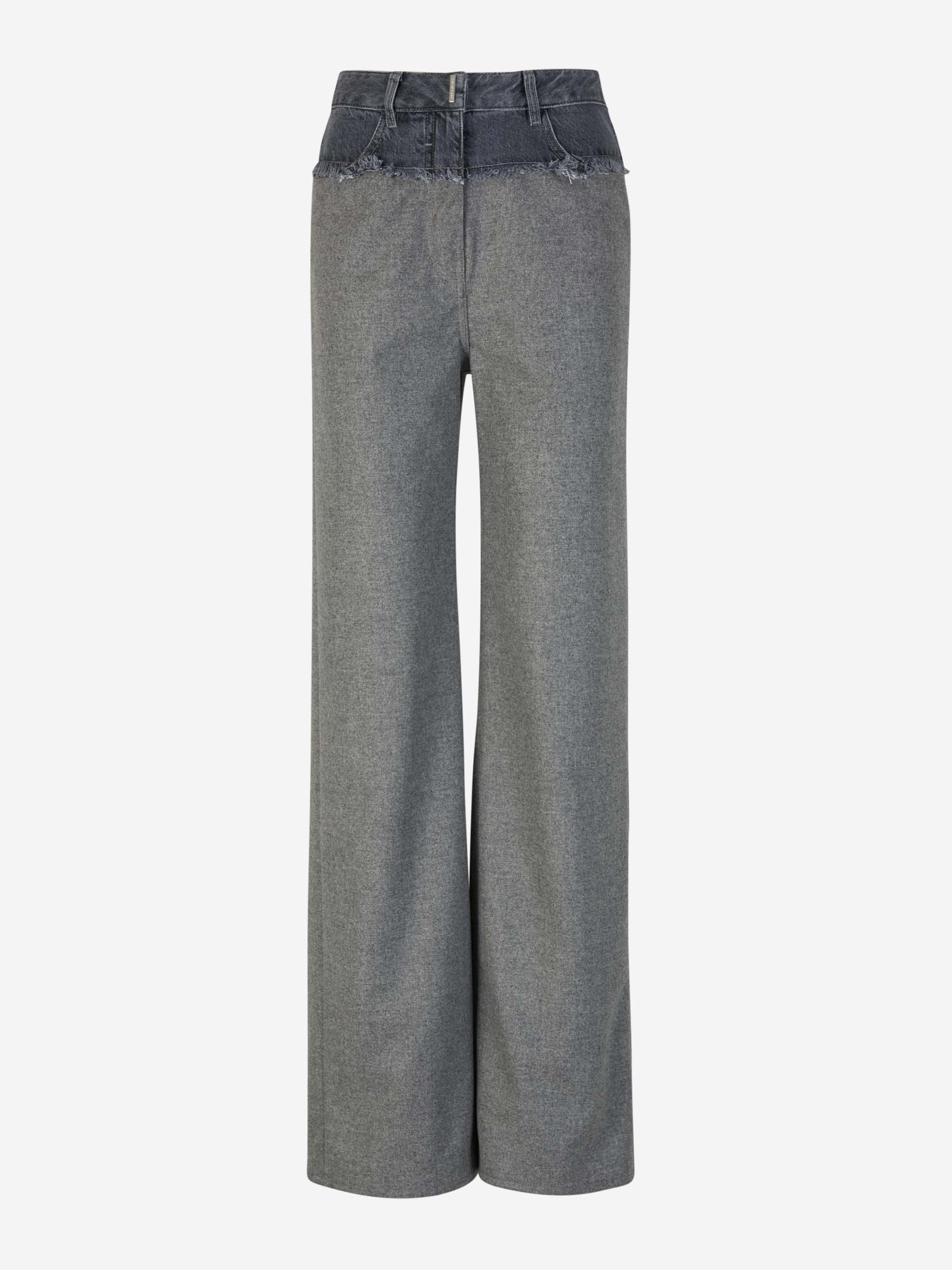 Outlet online Givenchy Mujer Pantalones Oversize Lana color Gris Oscuro sku 761-003253 01 - Foto 1