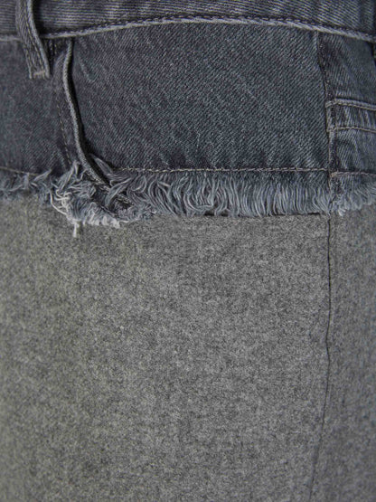 Outlet online Givenchy Mujer Pantalones Oversize Lana color Gris Oscuro sku 761-003253 01 - Foto 3