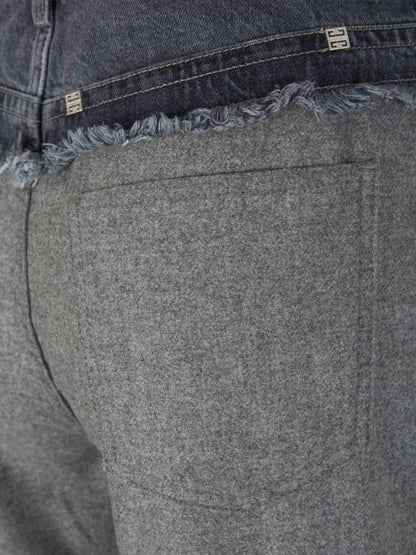 Outlet online Givenchy Mujer Pantalones Oversize Lana color Gris Oscuro sku 761-003253 01 - Foto 4