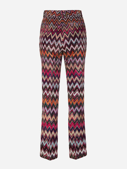 Outlet online Missoni Mujer Joggers Multicolor Anchos color Purpura Oscuro sku 761-003269 01 - Foto 3
