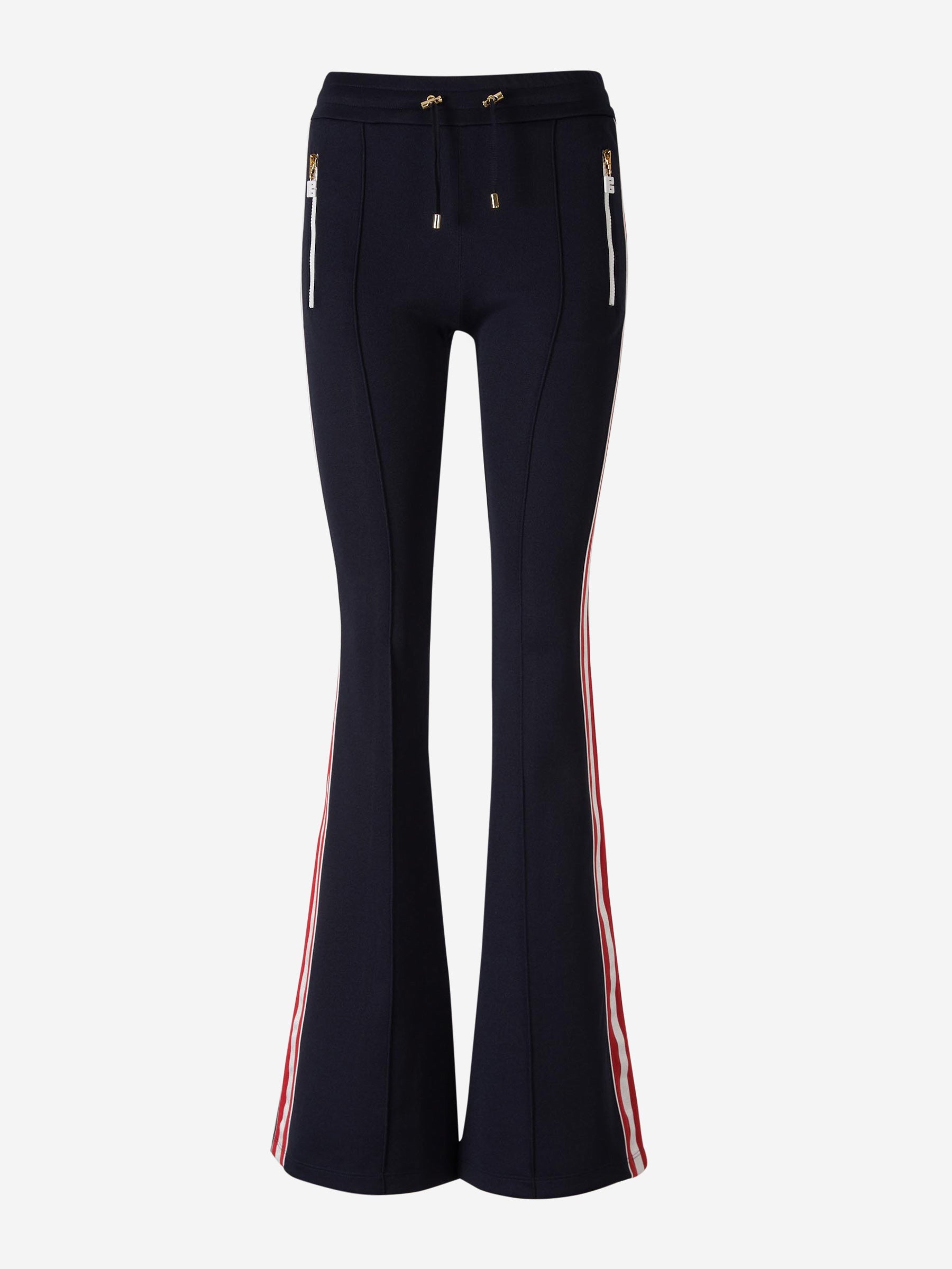 Outlet online Balmain Mujer Joggers Franjes Acampanados color Azul Marino sku 761-003274 01 - Foto 1
