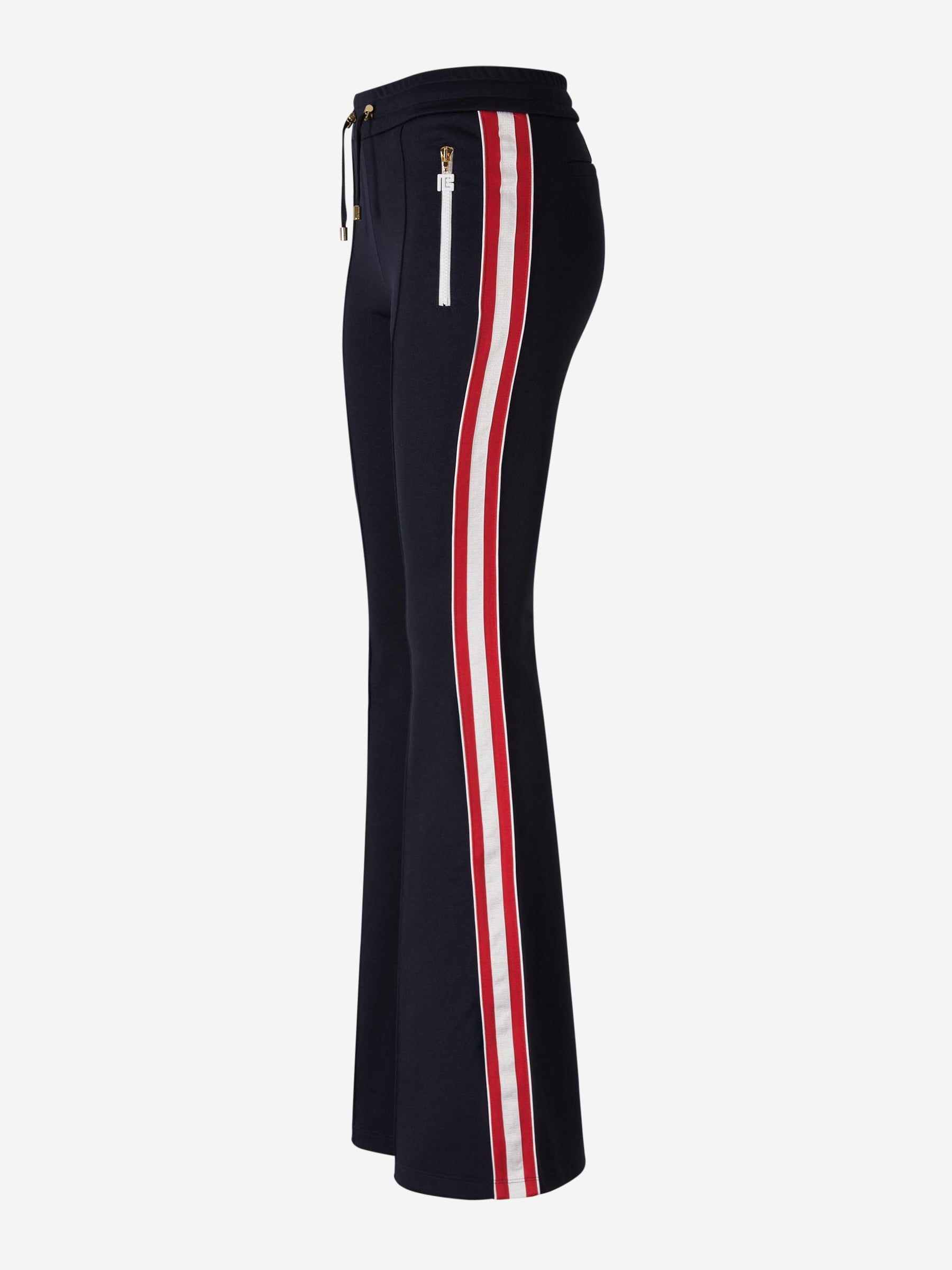 Outlet online Balmain Mujer Joggers Franjes Acampanados color Azul Marino sku 761-003274 01 - Foto 3