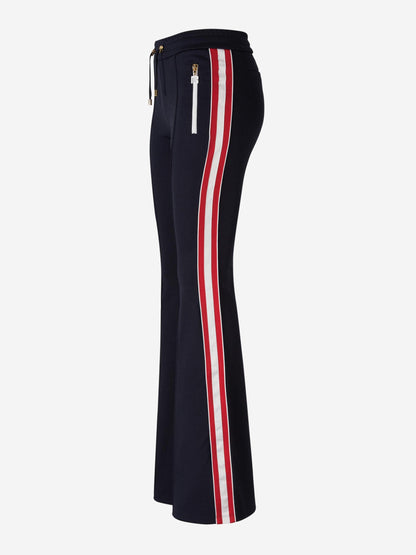 Outlet online Balmain Mujer Joggers Franjes Acampanados color Azul Marino sku 761-003274 01 - Foto 3
