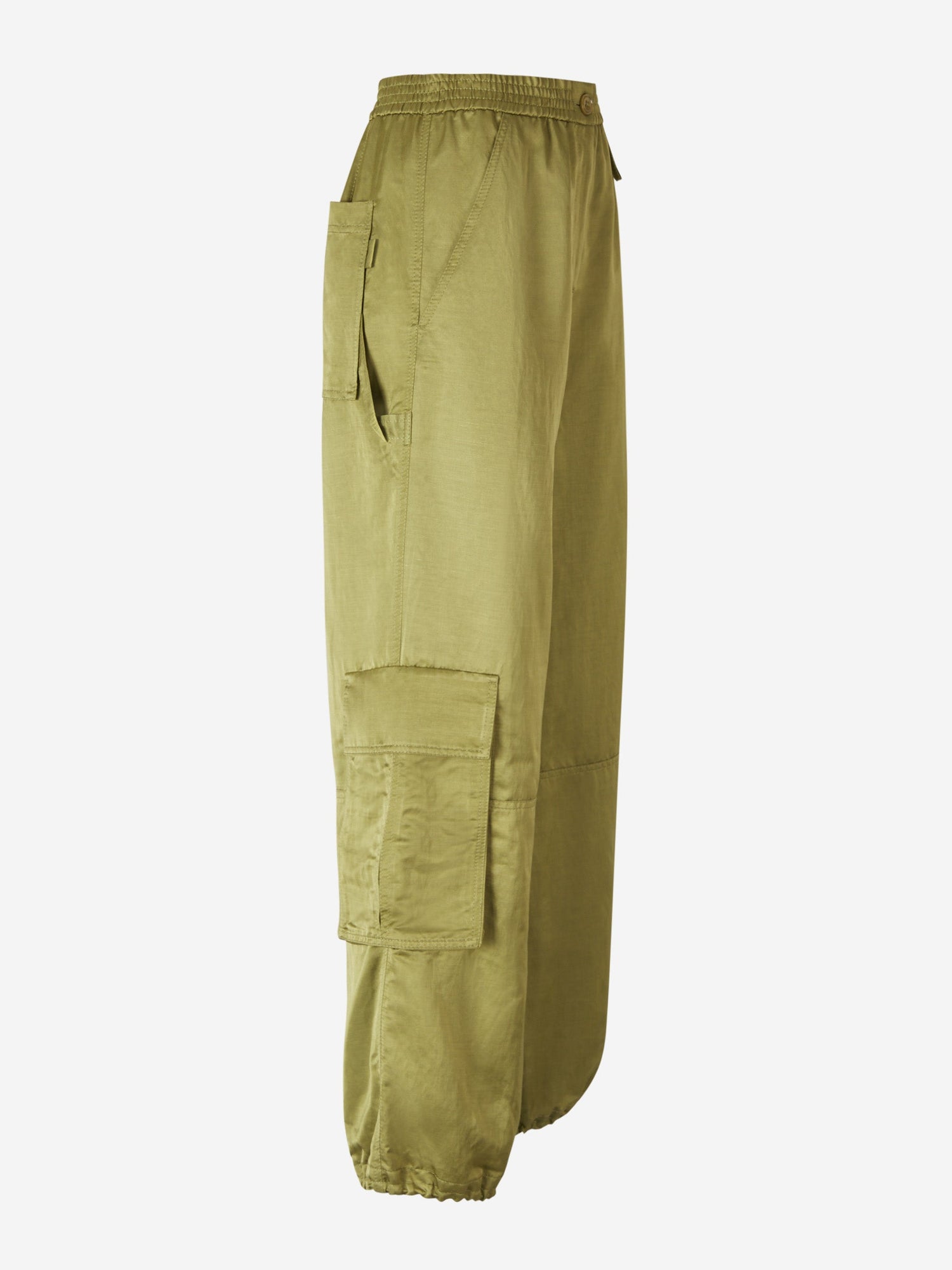 Outlet online Dorothee Schumacher Mujer Pantalones Papertouch Ease color Verde Militar sku 761-003276 02 - Foto 8