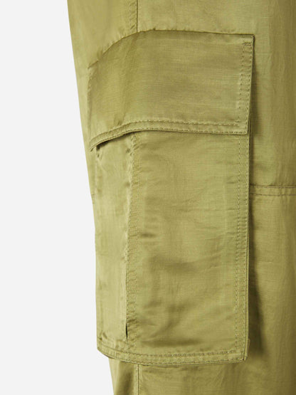 Outlet online Dorothee Schumacher Mujer Pantalones Papertouch Ease color Verde Militar sku 761-003276 02 - Foto 11