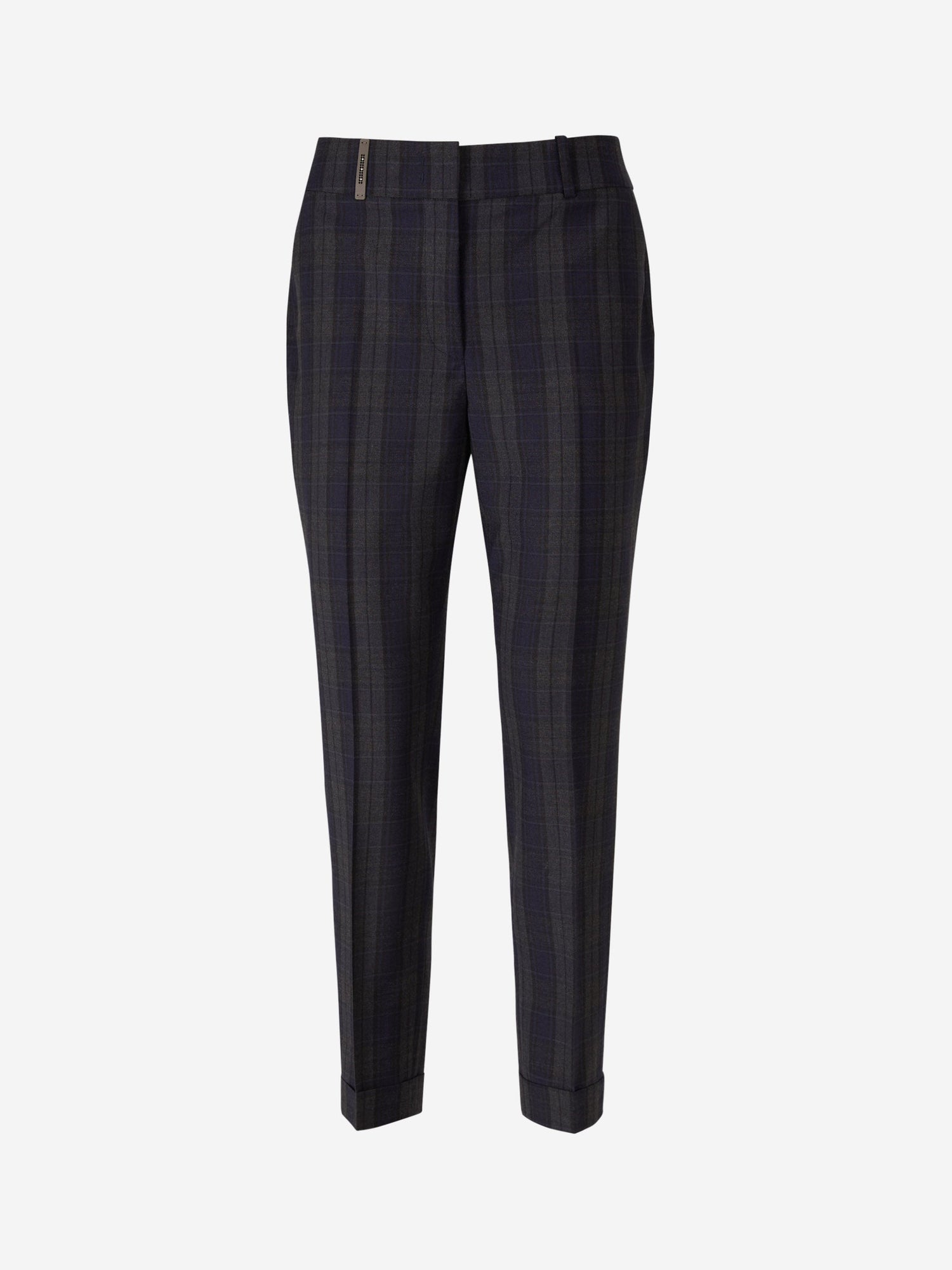 Outlet online Peserico Mujer Pantalones Cuadros Lana color Azul Cobalto sku 761-003294 01 - Foto 1