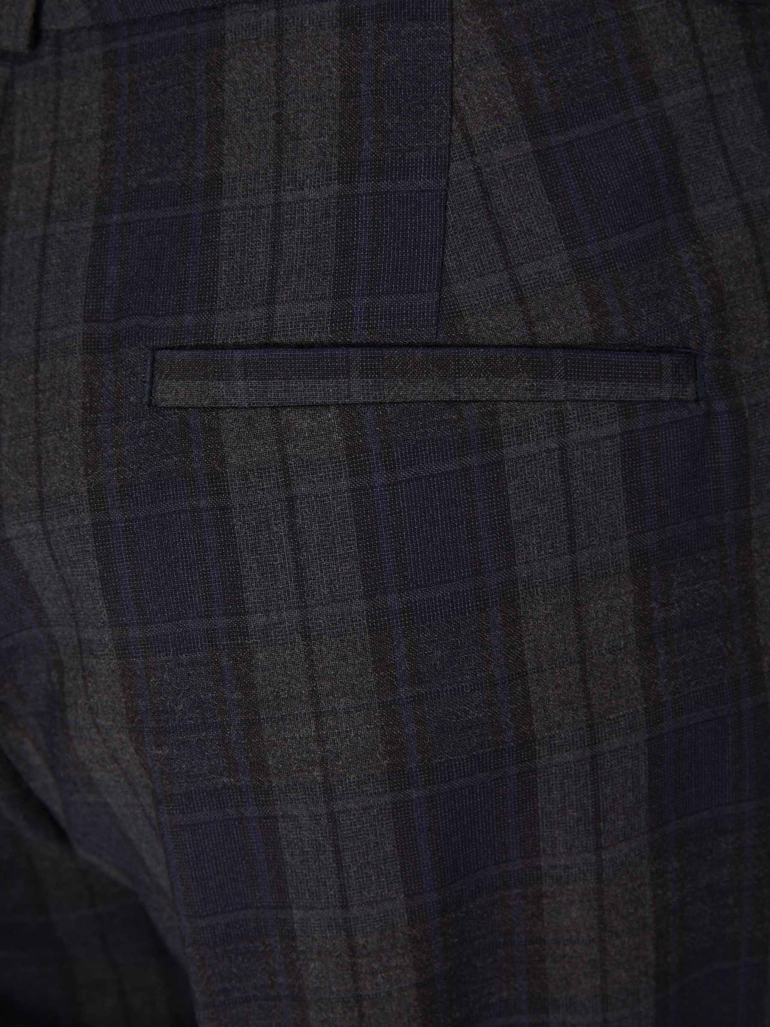 Outlet online Peserico Mujer Pantalones Cuadros Lana color Azul Cobalto sku 761-003294 01 - Foto 5