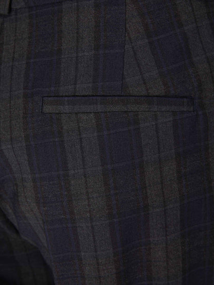 Outlet online Peserico Mujer Pantalones Cuadros Lana color Azul Cobalto sku 761-003294 01 - Foto 5