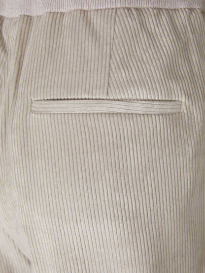 Outlet online Peserico Mujer Joggers Pinzas Pana color Beis sku 761-003296 01 - Foto 5