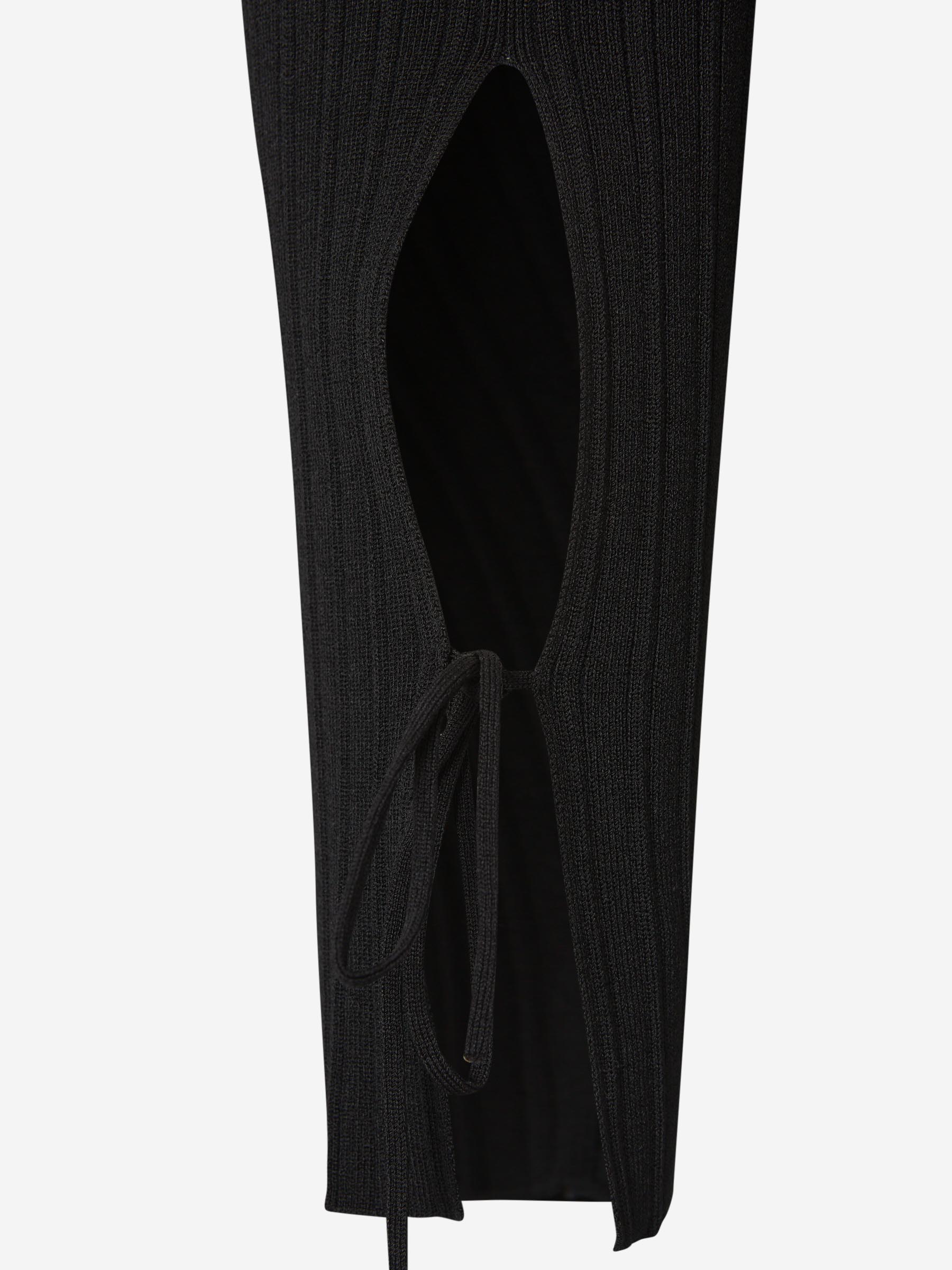 Outlet online Tom Ford Mujer Leggings Punto Acanalado color Negro sku 761-003304 01 - Foto 3