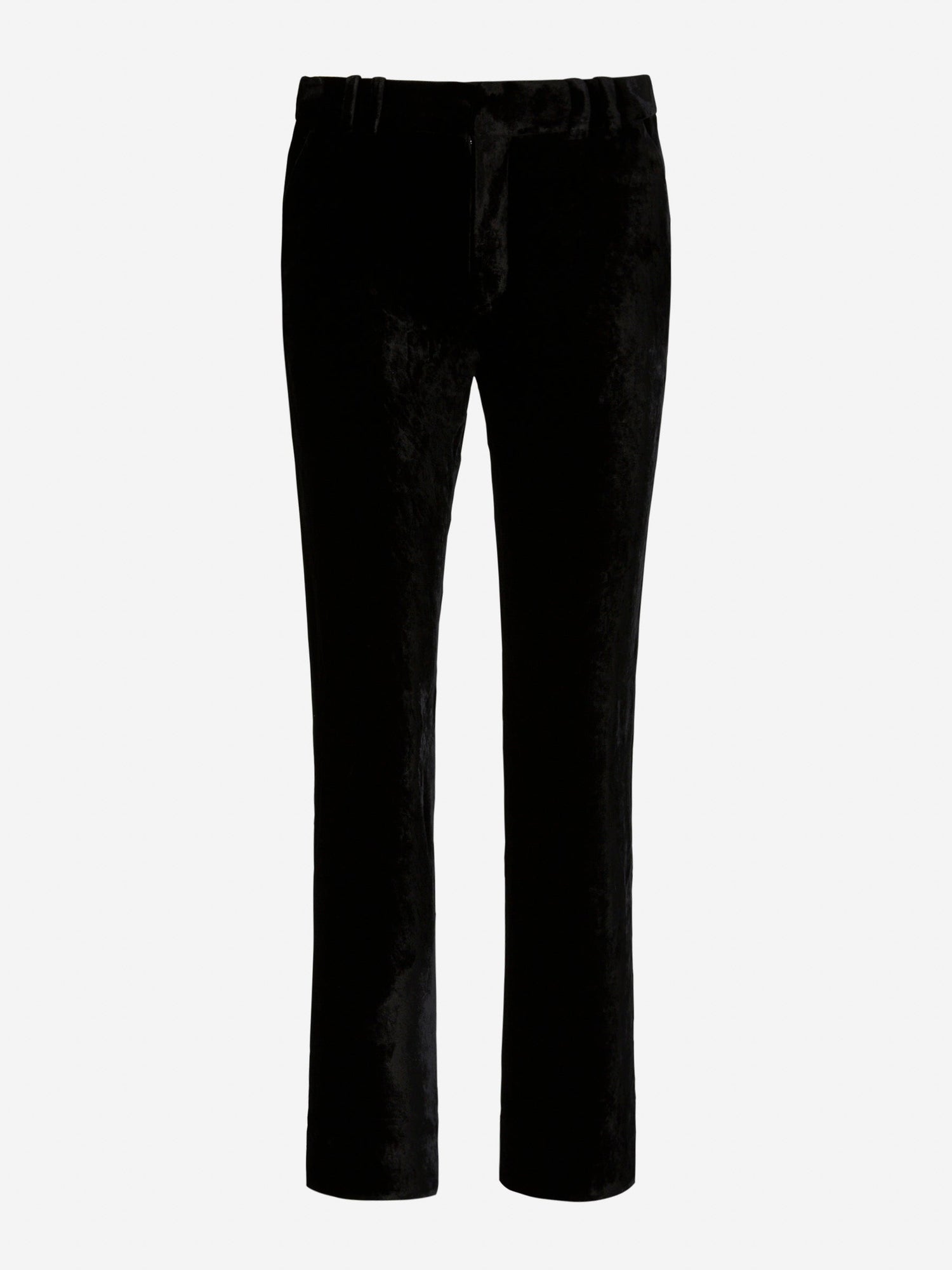 Outlet online Balmain Mujer Pantalones Bajos Terciopelo color Negro sku 761-003332 01 - Foto 1