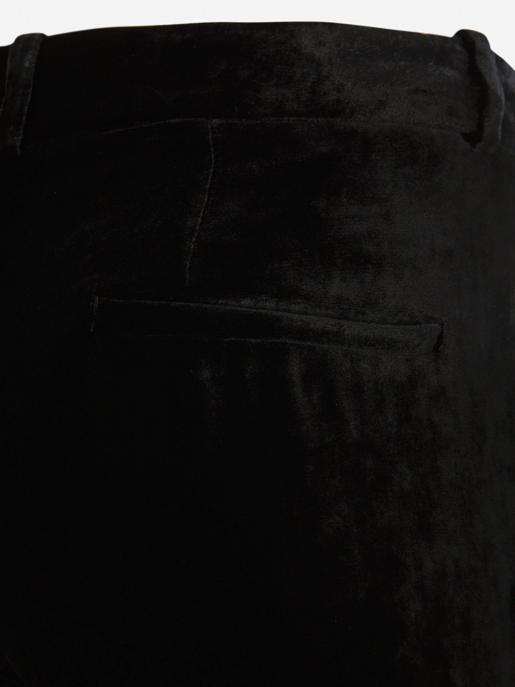 Outlet online Balmain Mujer Pantalones Bajos Terciopelo color Negro sku 761-003332 01 - Foto 5